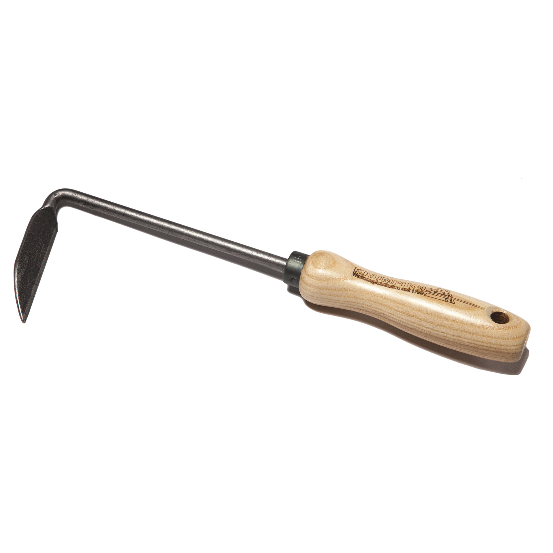 abgewinkeltes Messer mit schmaler, scharfer Klinge, für Rechtshänder