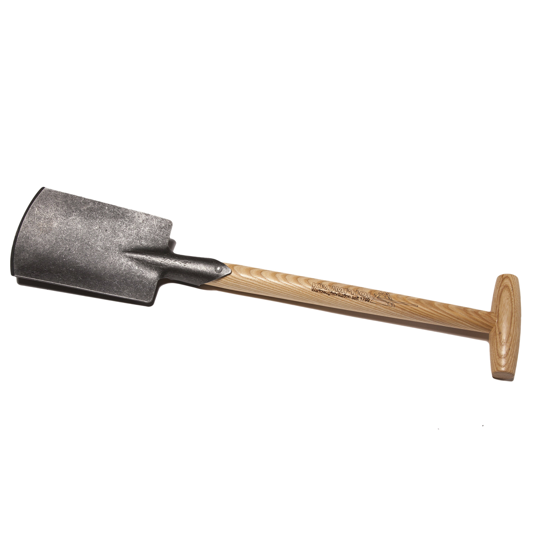 Handspaten mit Eschen-T-Stiel Gartenwerkzeug Krumpholz
