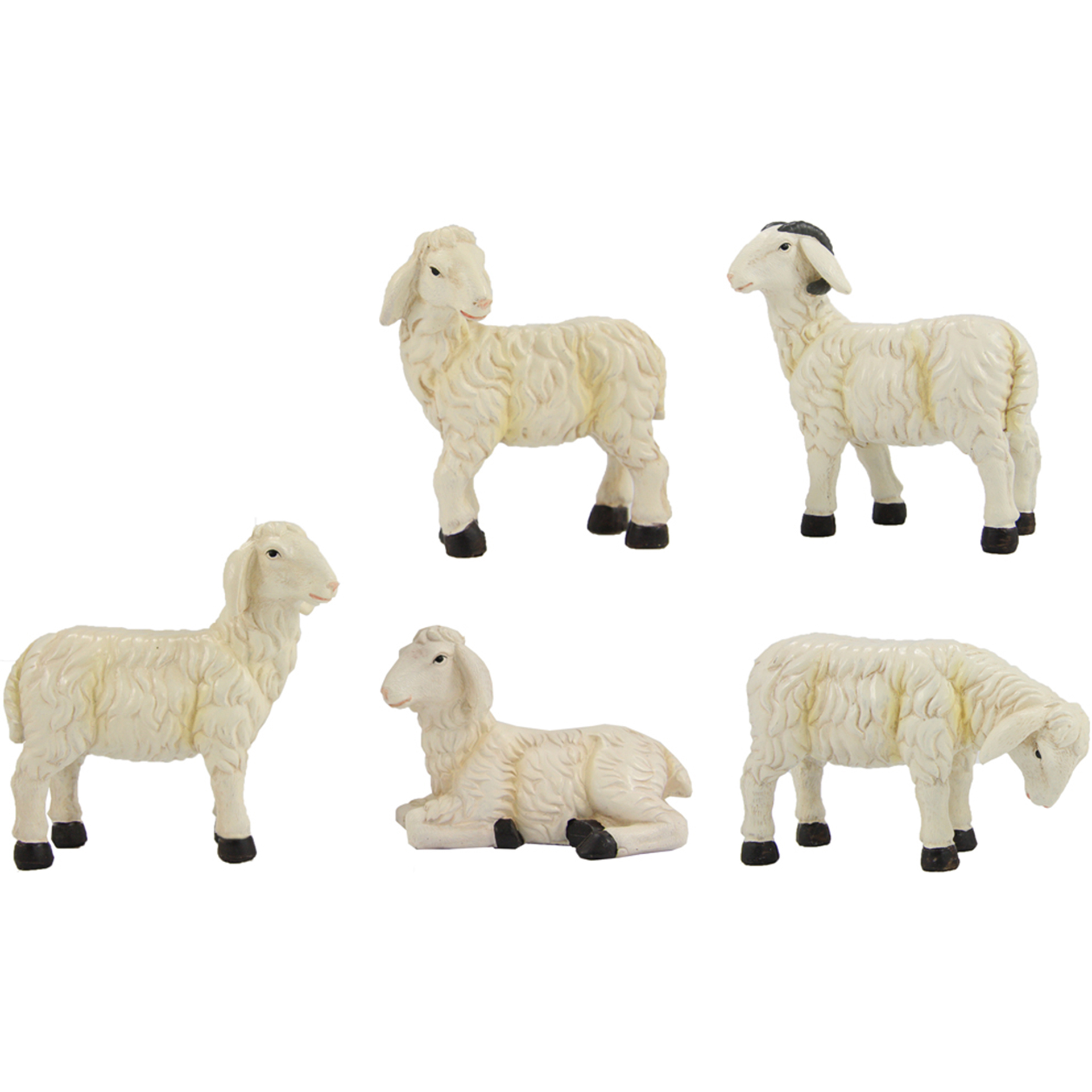 Schafe 5-tlg. Krippenfiguren Tierfiguren