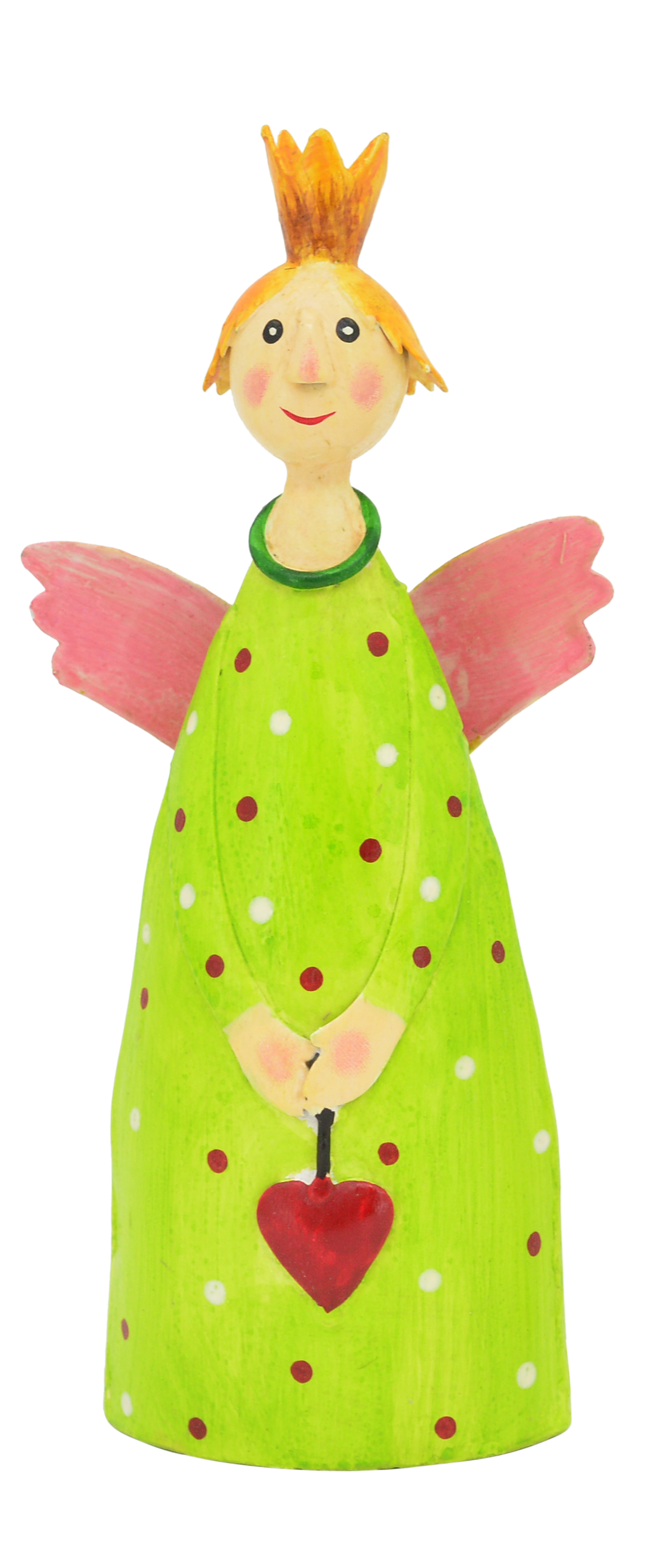 Metallfigur Engel grün