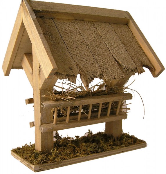 Futterkrippe mit Dach 11cm