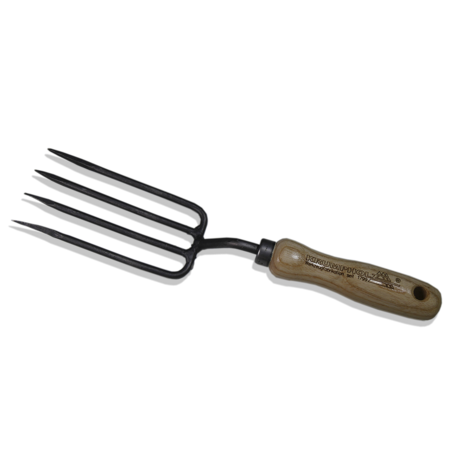 Blumengabel Krumpholz mit 4 Zinken Pflanzwerkzeug