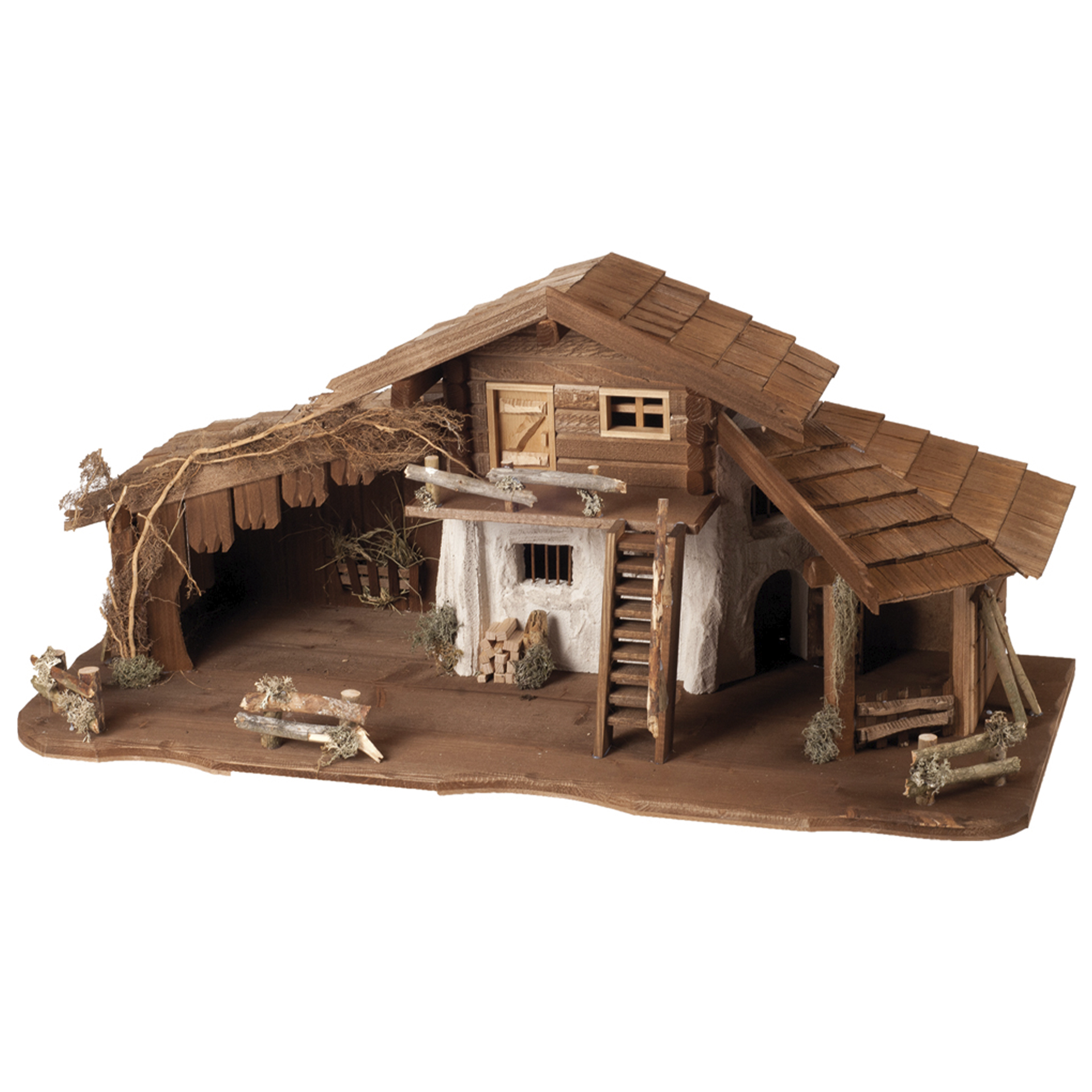 Weihnachtskrippe Oberammergau aus Holz für Ihre Krippenlandschaft