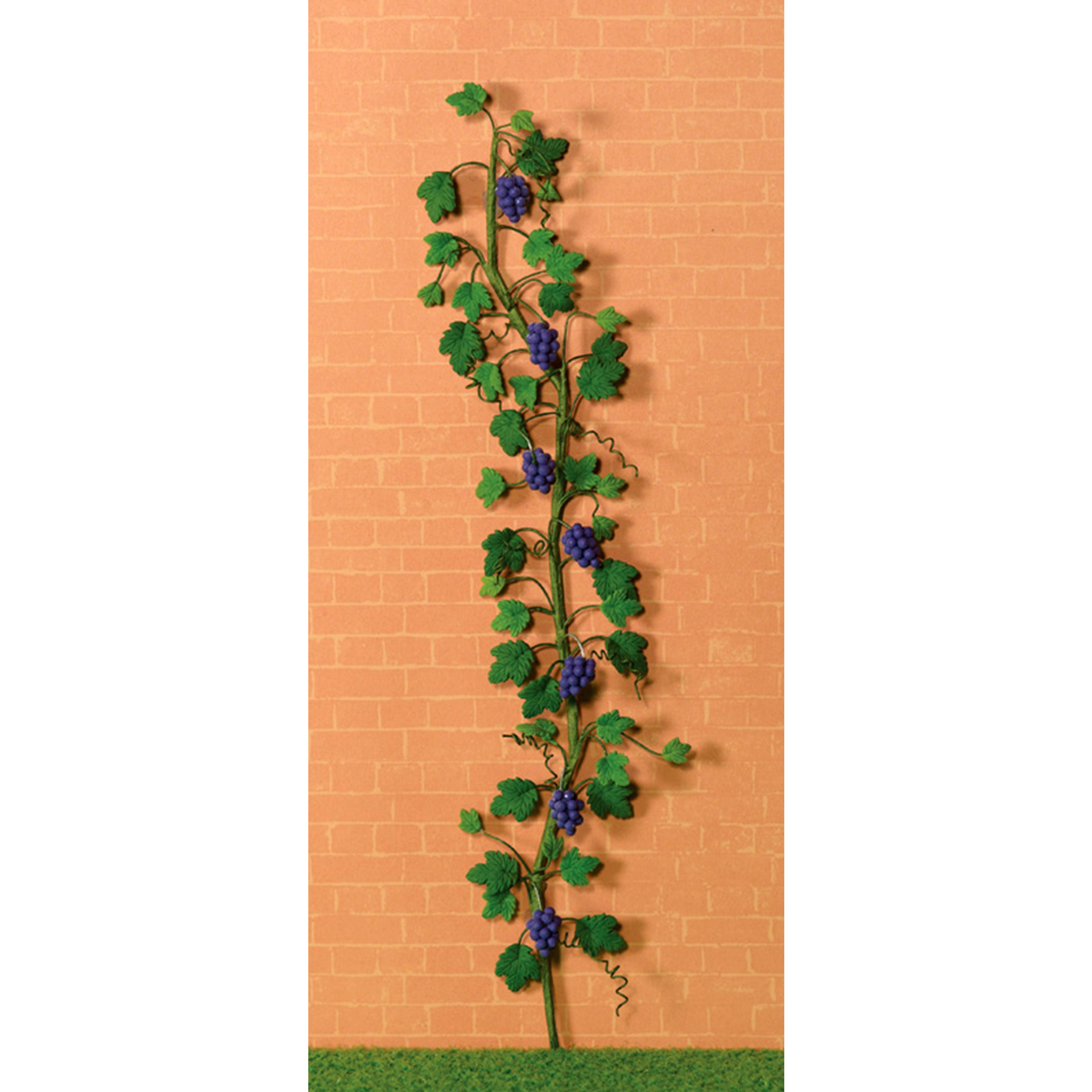 Weinranke mit Trauben blau Wichtelzubehör
