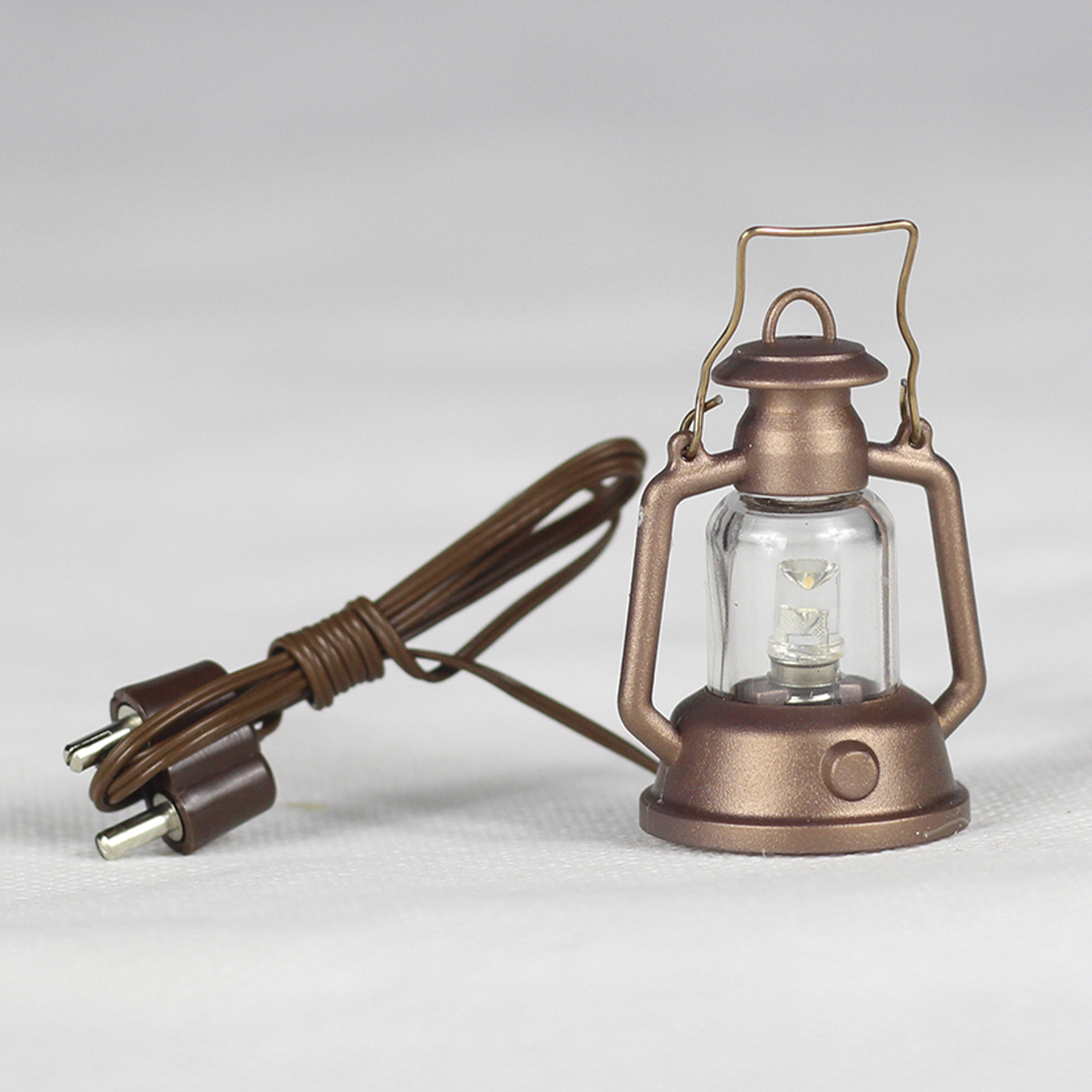 Laterne kupferfarben mit LED