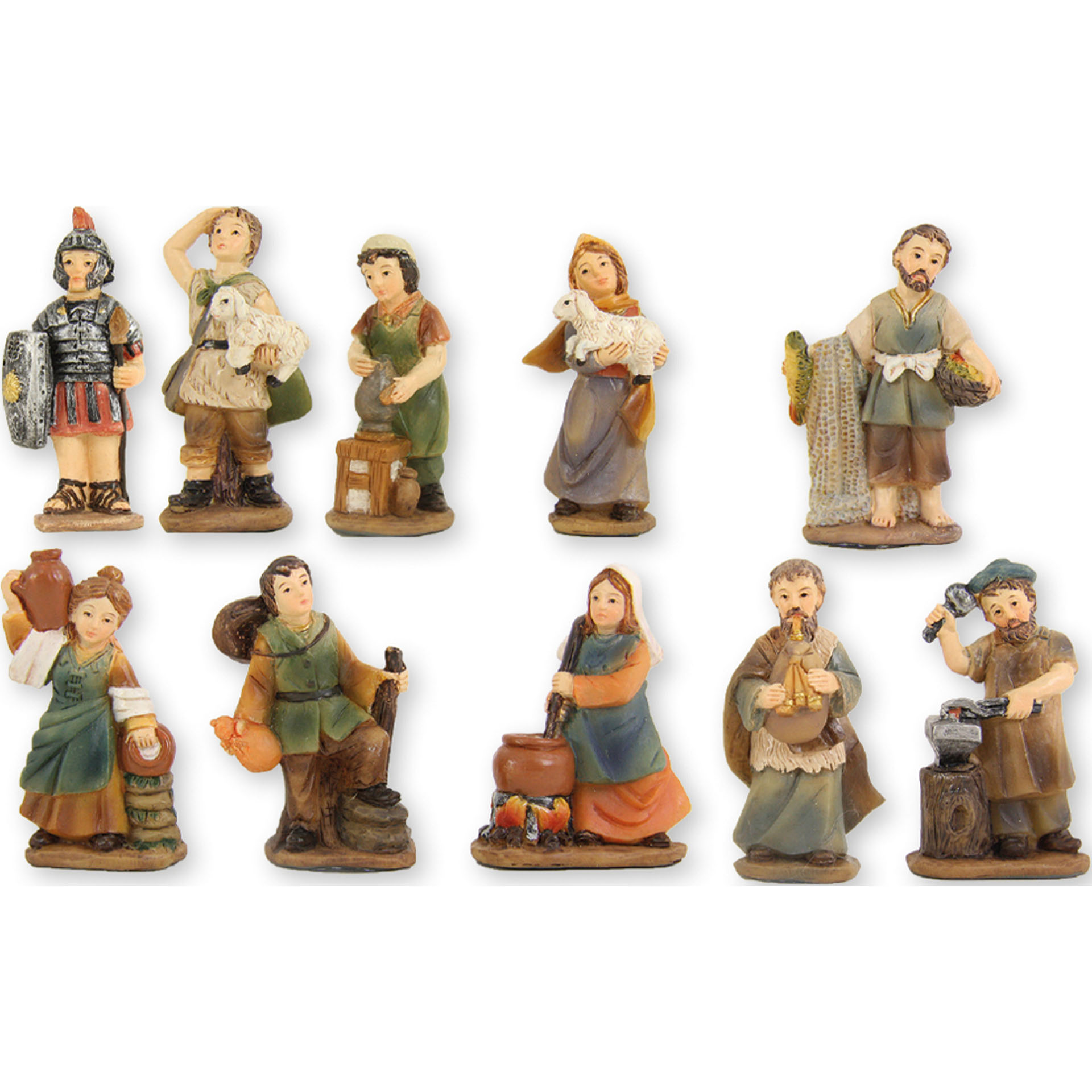 10 verschiedene Zusatzfiguren passend zur Markus Krippe