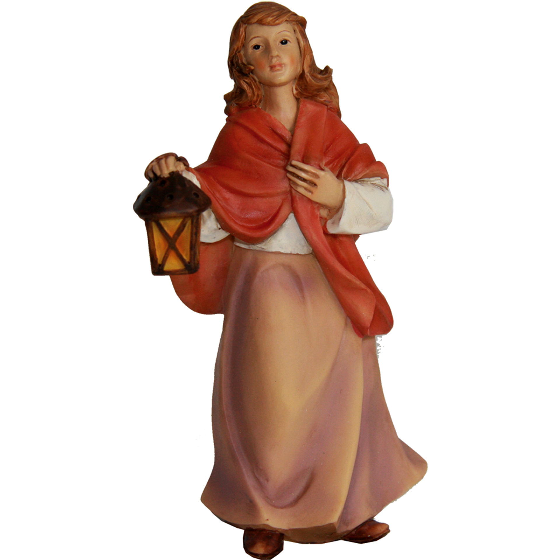 Mädchen mit Laterne Krippenfigur