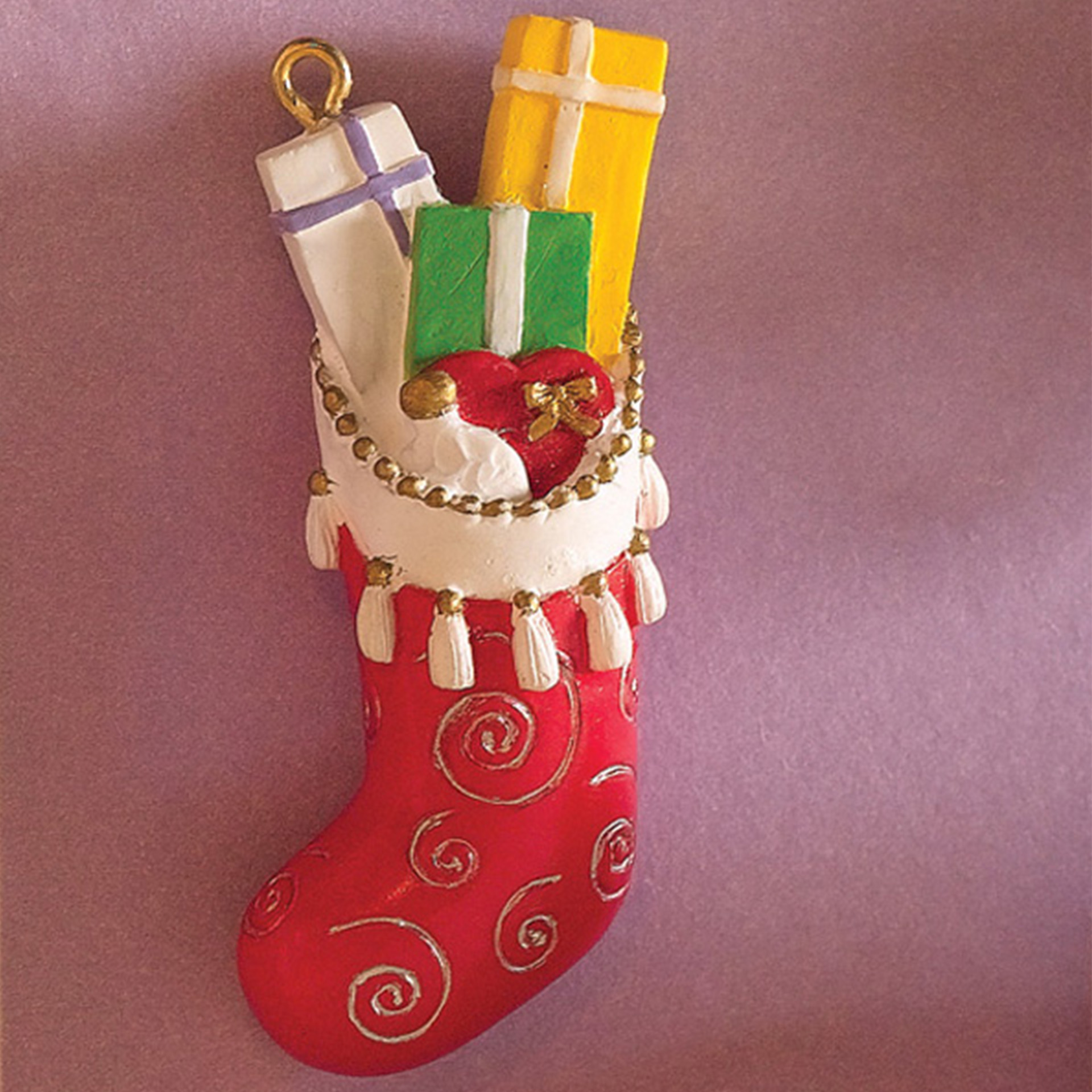 Nikolausstiefel gefüllt rot Wichtelzubehör