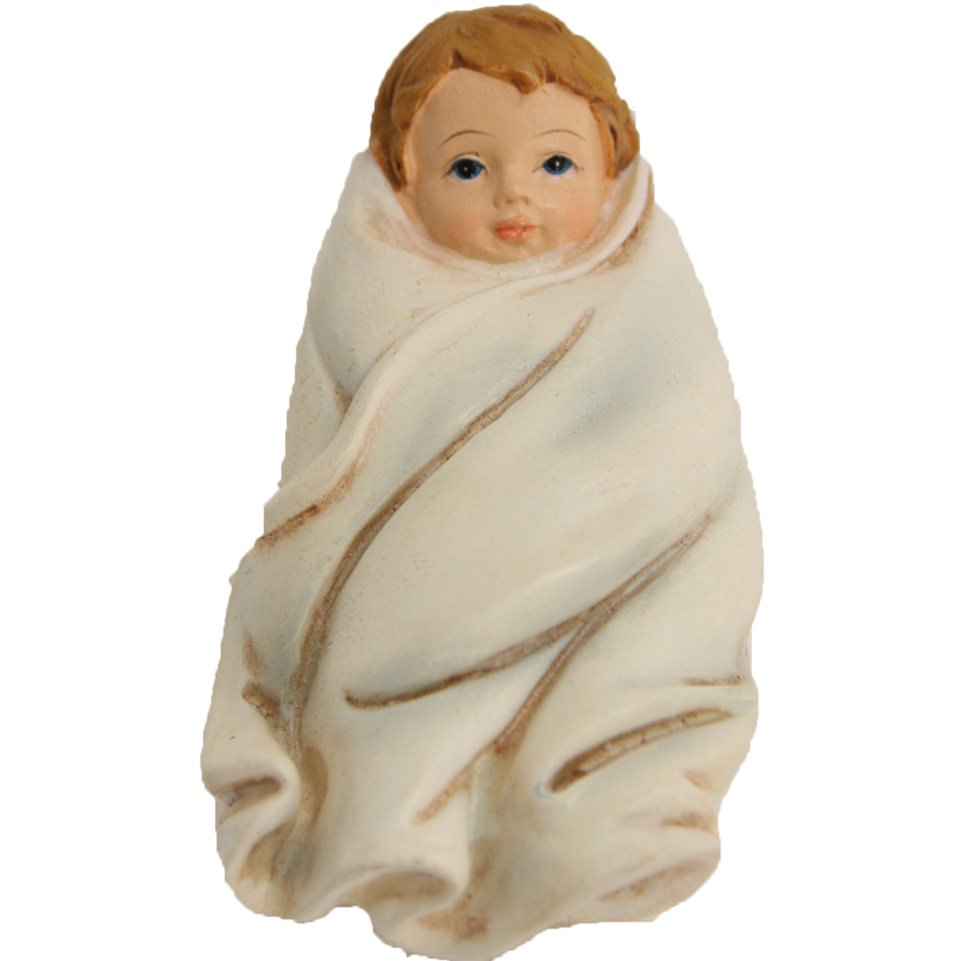 Jesuskind in weißem Tuch