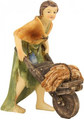 Bauer mit Schubkarre 8cm