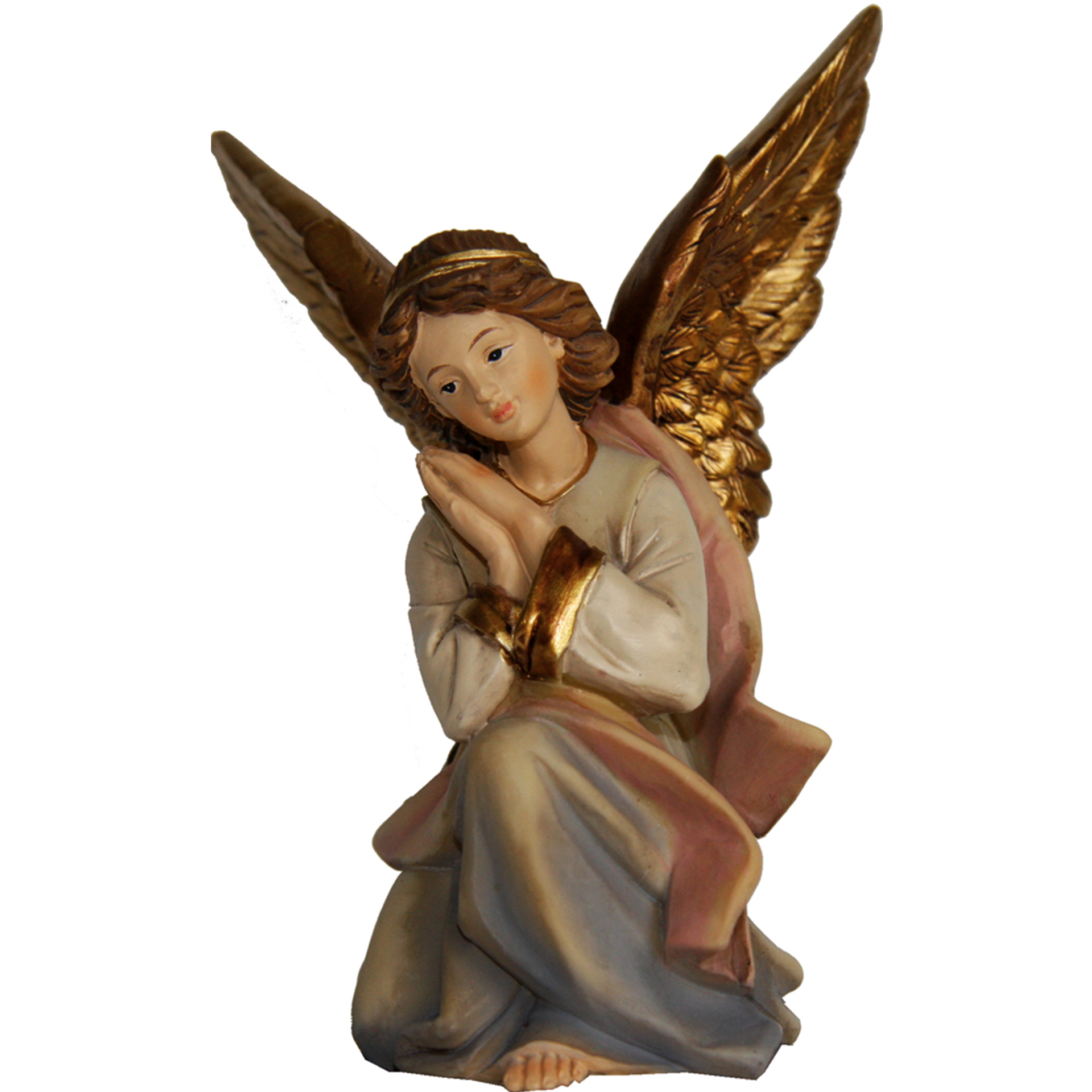 Krippenfigur Engel hockend