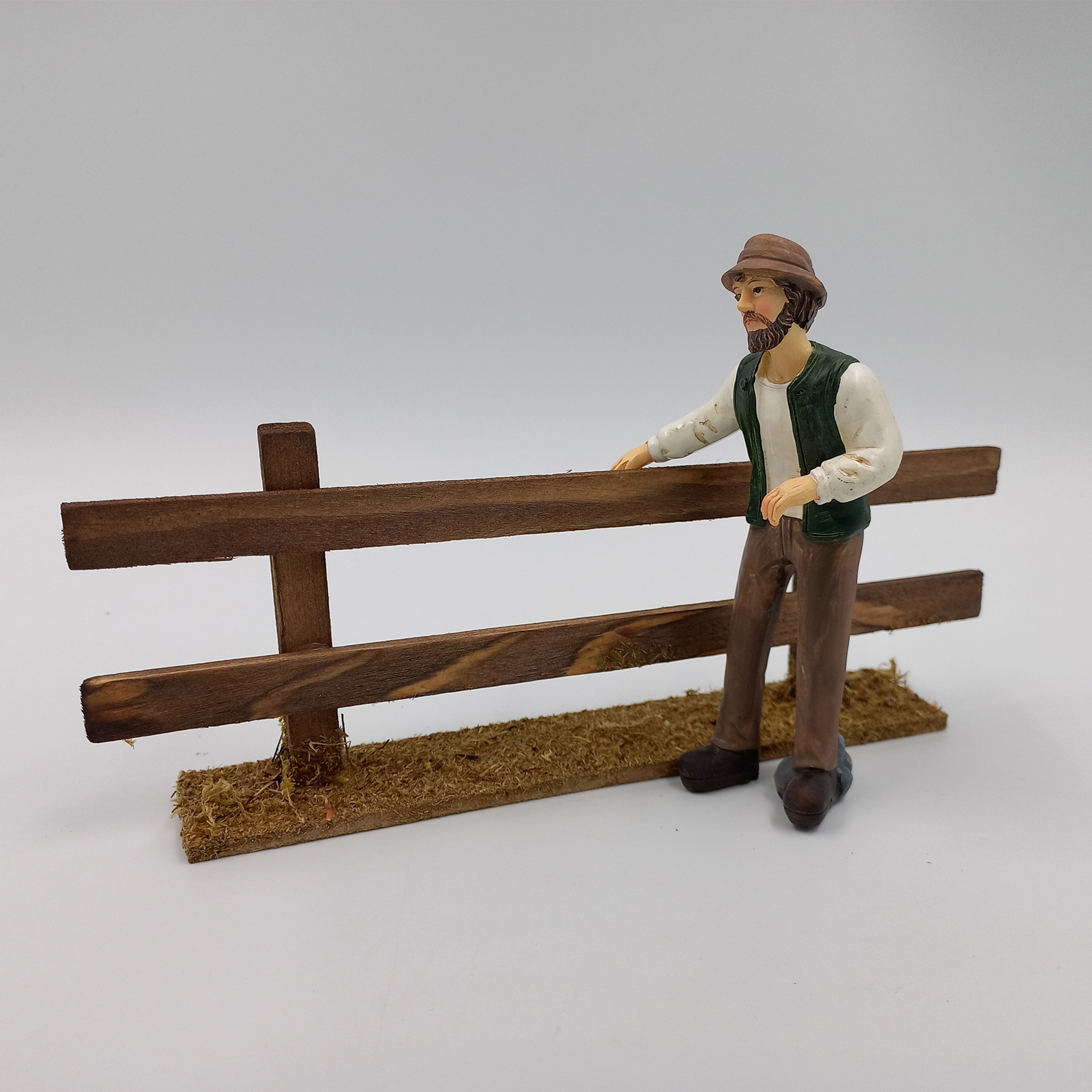 Bauer für Zaun2  Krippenfigur