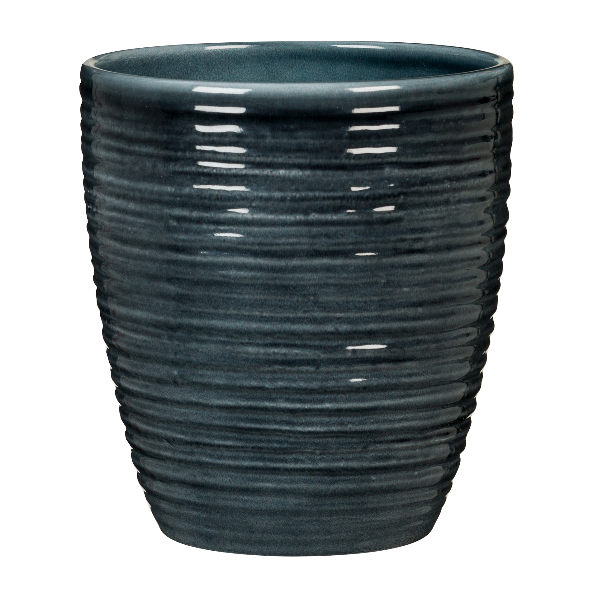 Orchideentopf Glass Petrol