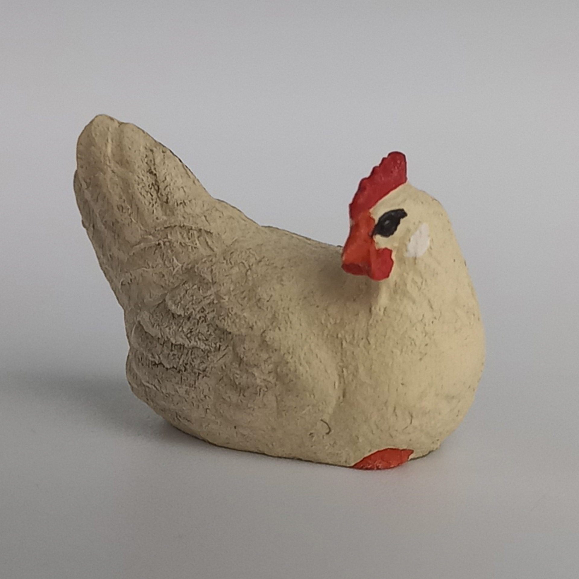 Henne brütend Zusatzfigur Krippe