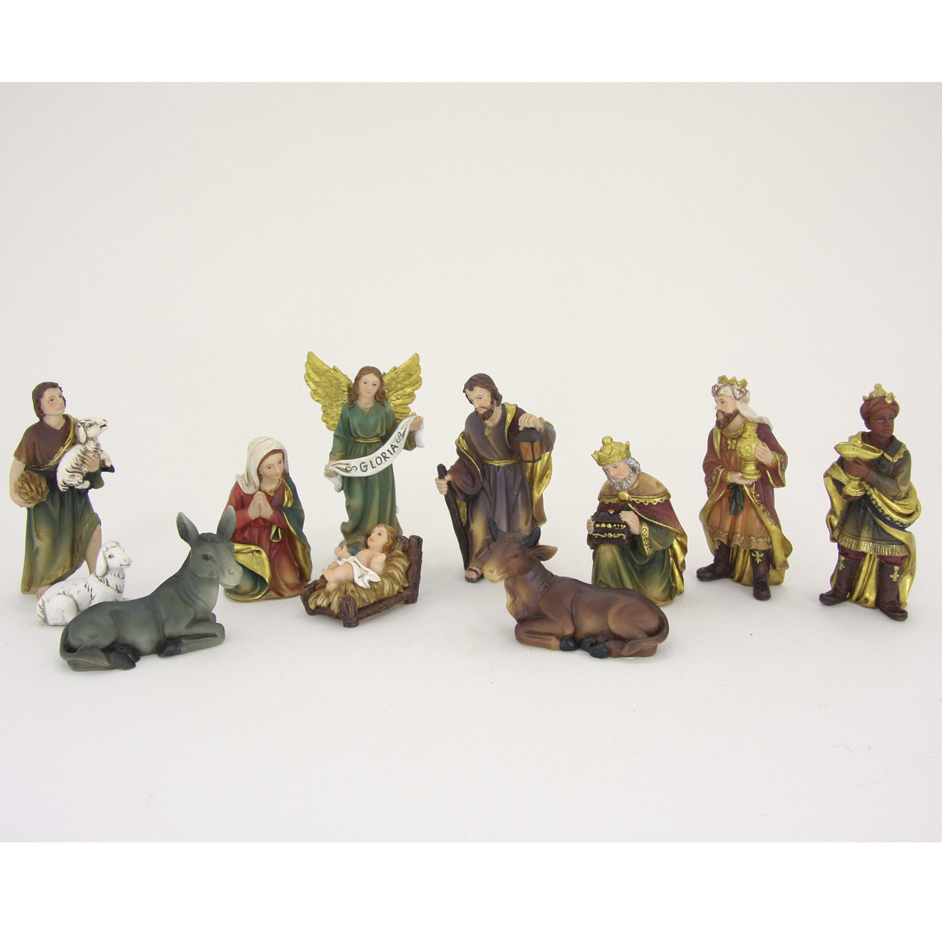 11-teiliges Set Krippenfiguren