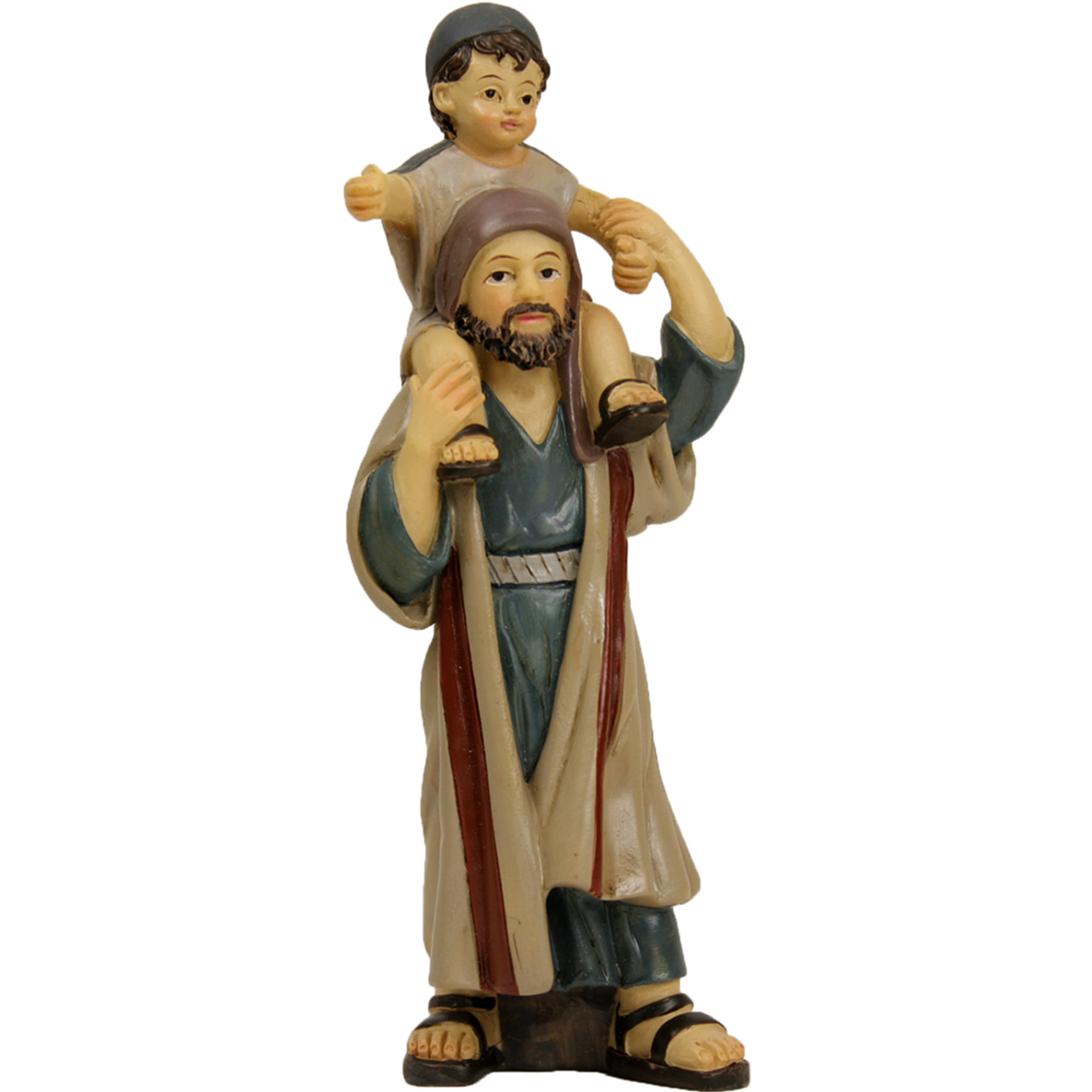 Hirte mit Kind auf Schulter Zusatzfigur Krippe