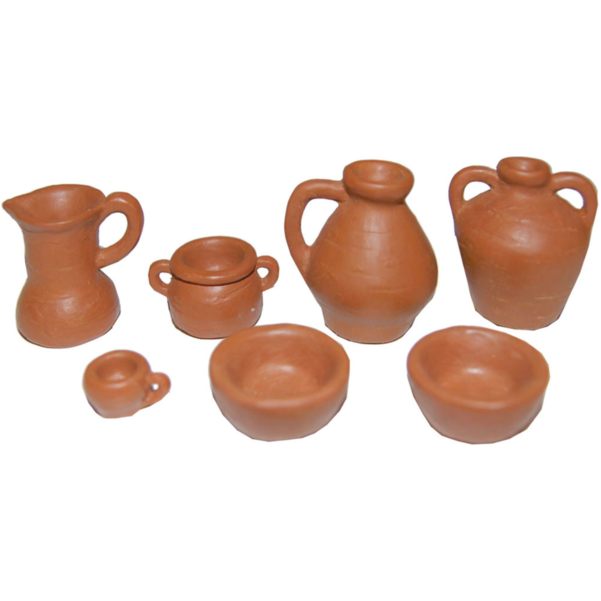 Geschirr Set 7-tlg., terracottafarben
