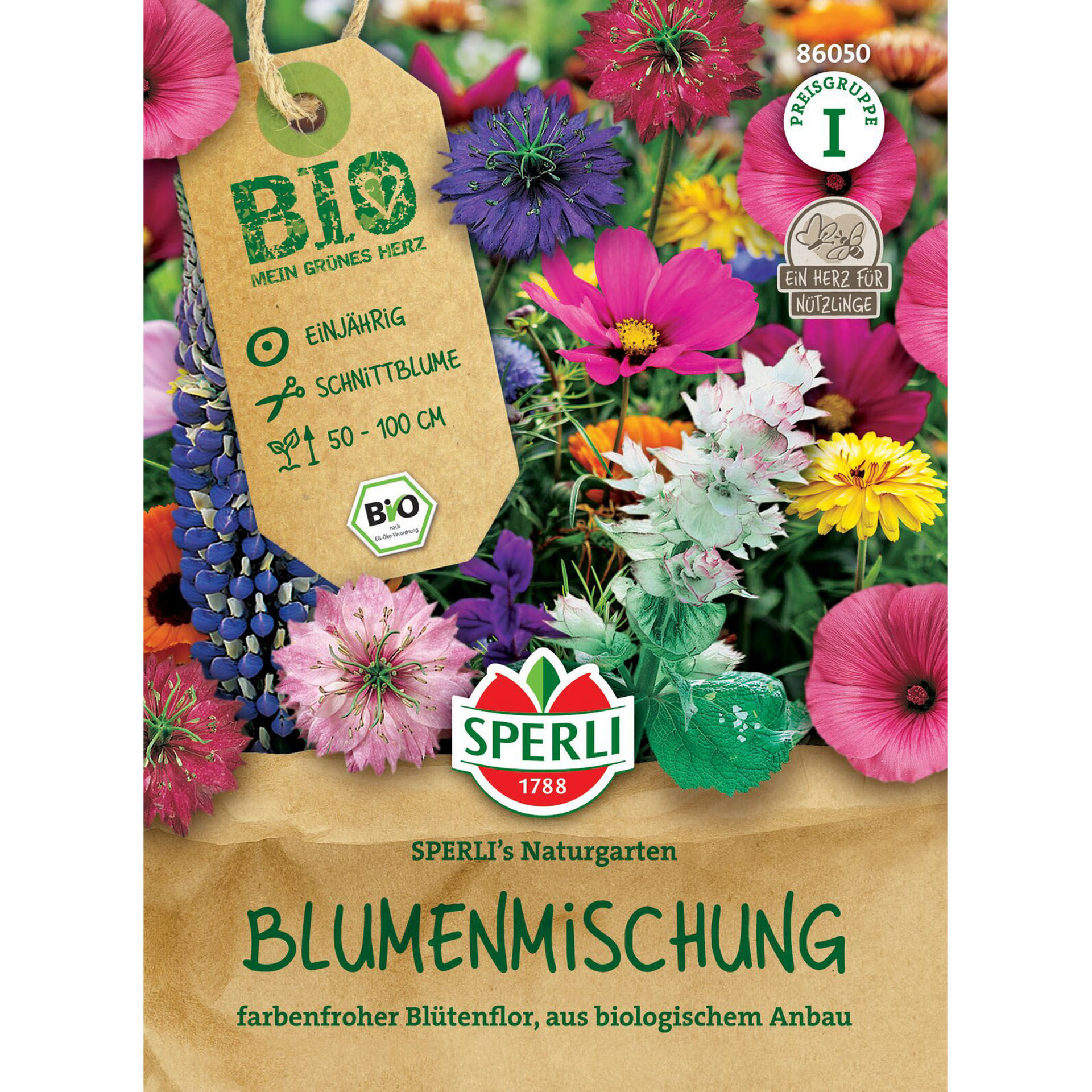 BIO Blumenmischung 'Sperli's Naturgarten', Blumensamen