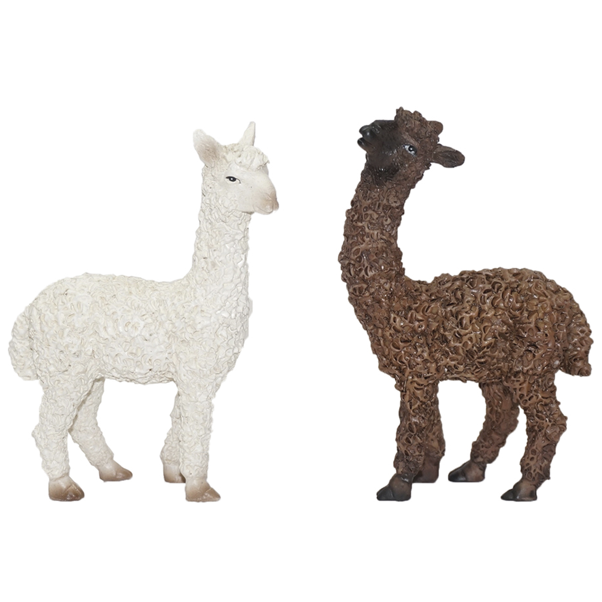 Alpakas als Zusatzfigur Krippe oder Zubehör zur Wichteltür