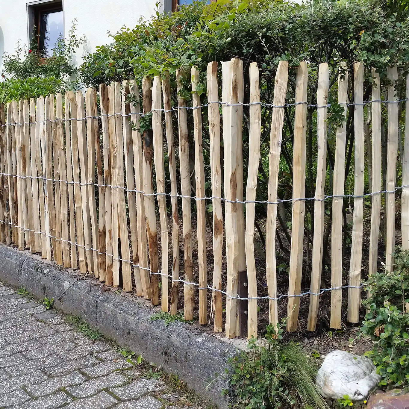 Staketenzaun 100x5cm Edelkastanienholz FSC©100%