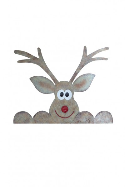 Wandaufhänger aus Metall - Rentier
