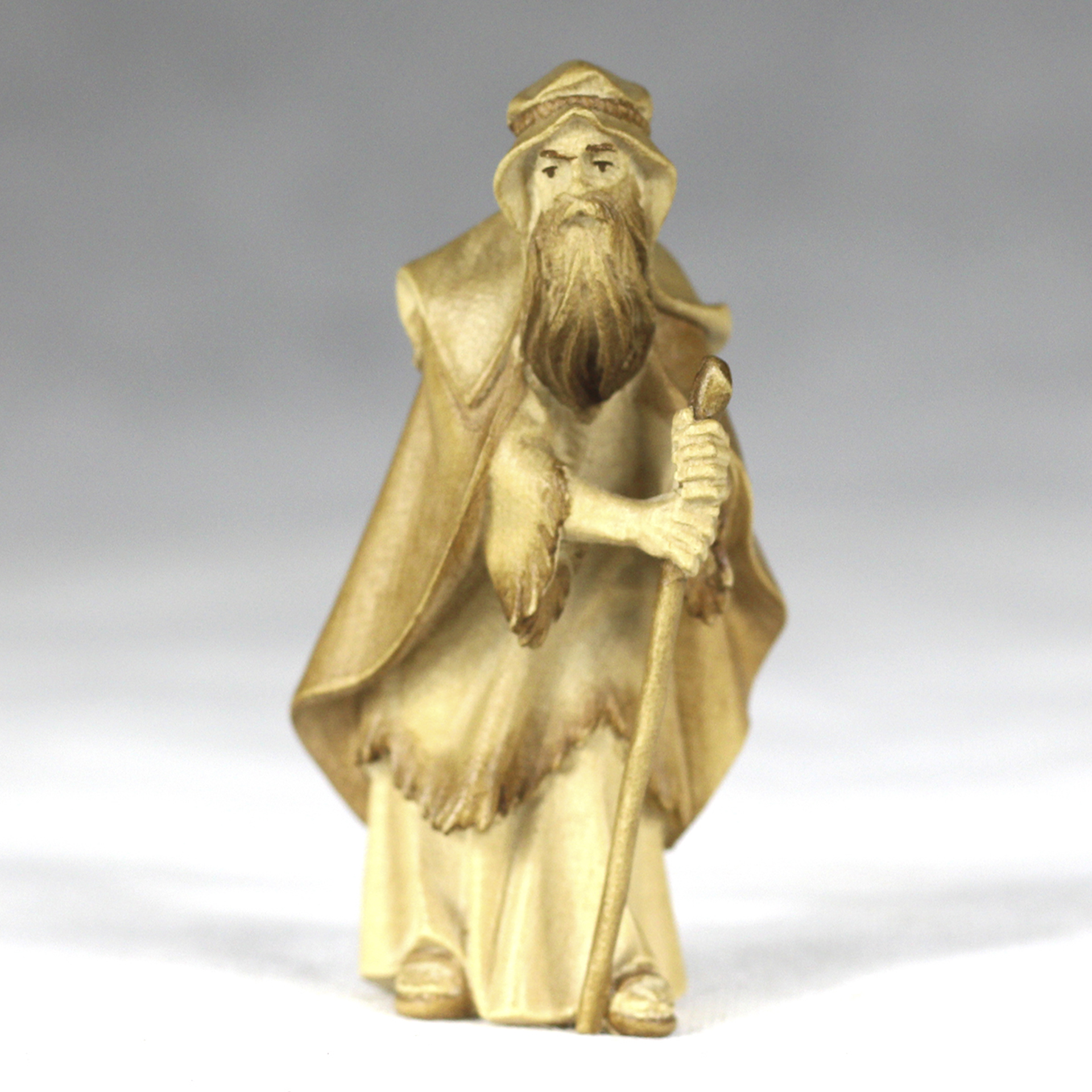 Alter Hirte mit Stock Ulrich Krippe mfg