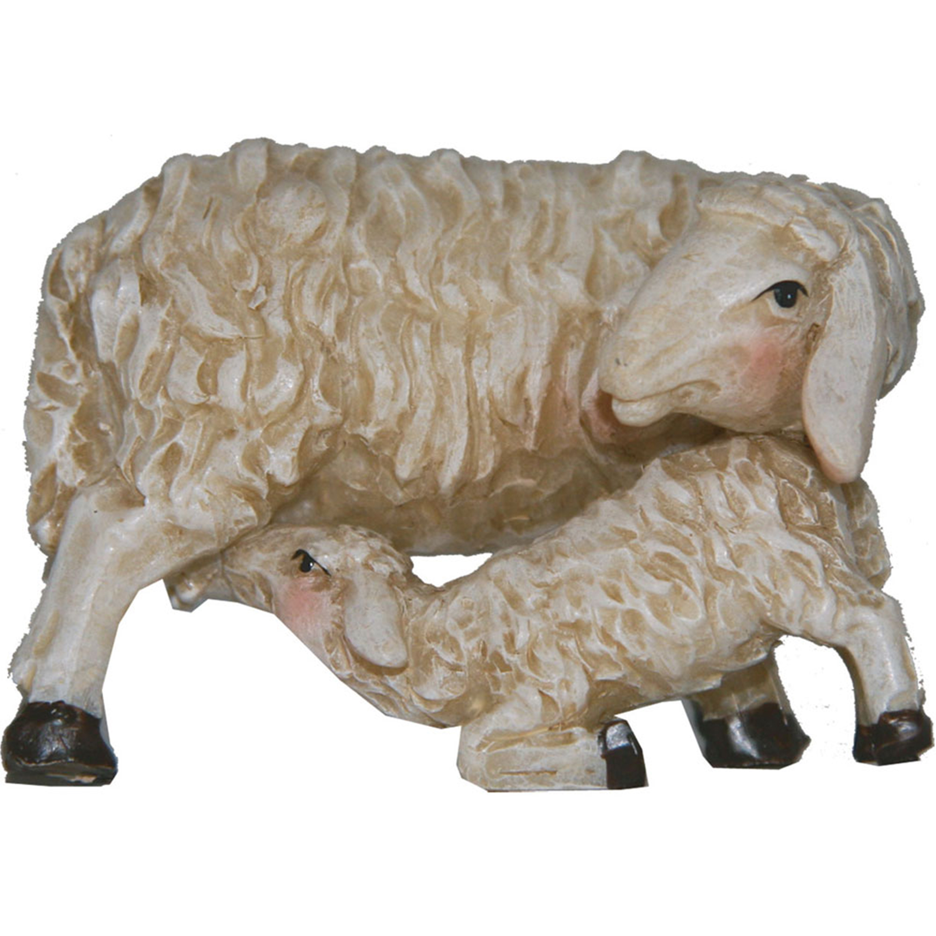 Mutterschaf mit Lamm Krippenfigur