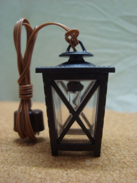 Laterne mit LED 3,5V, weiß klein