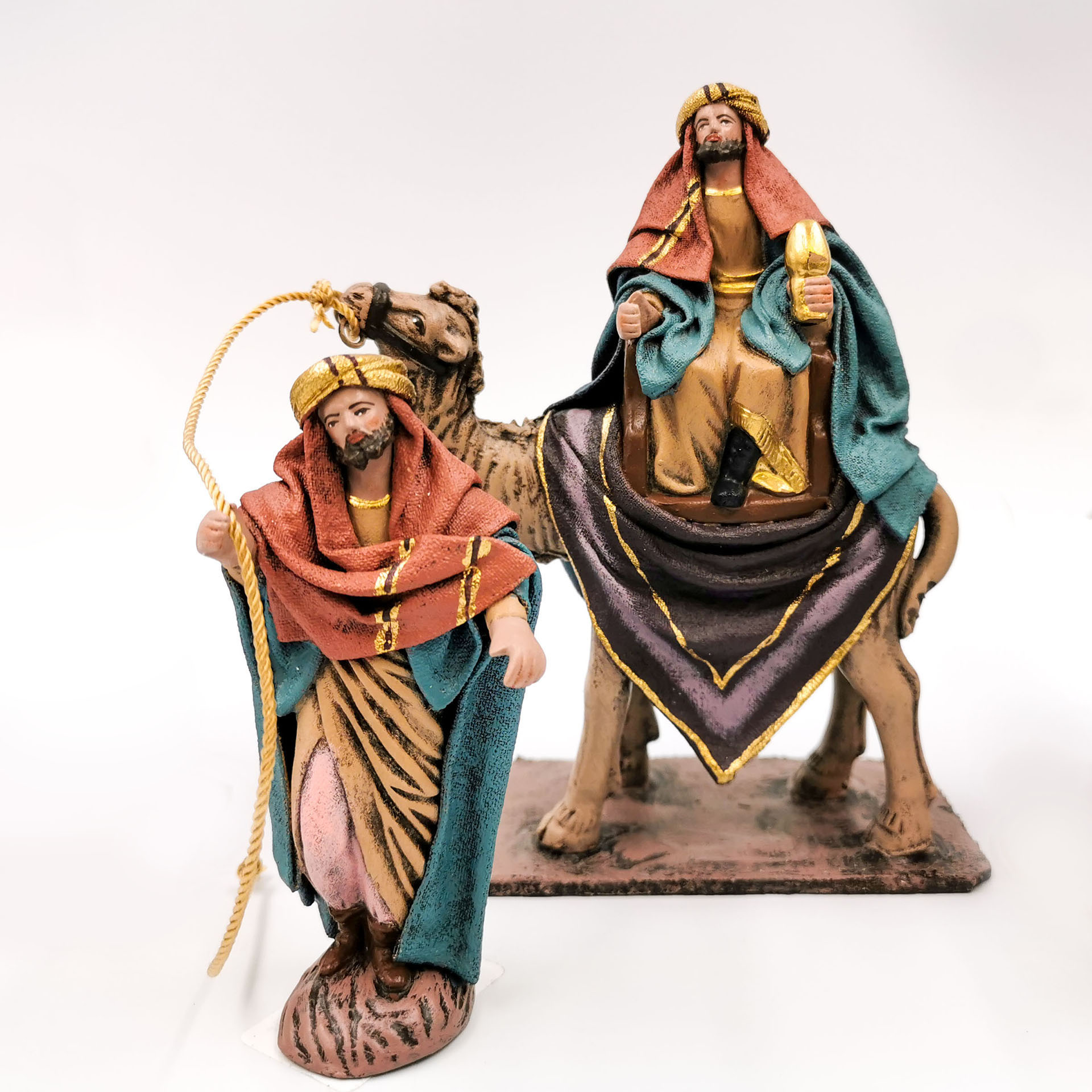 Krippenfiguren Königszug Ton-3