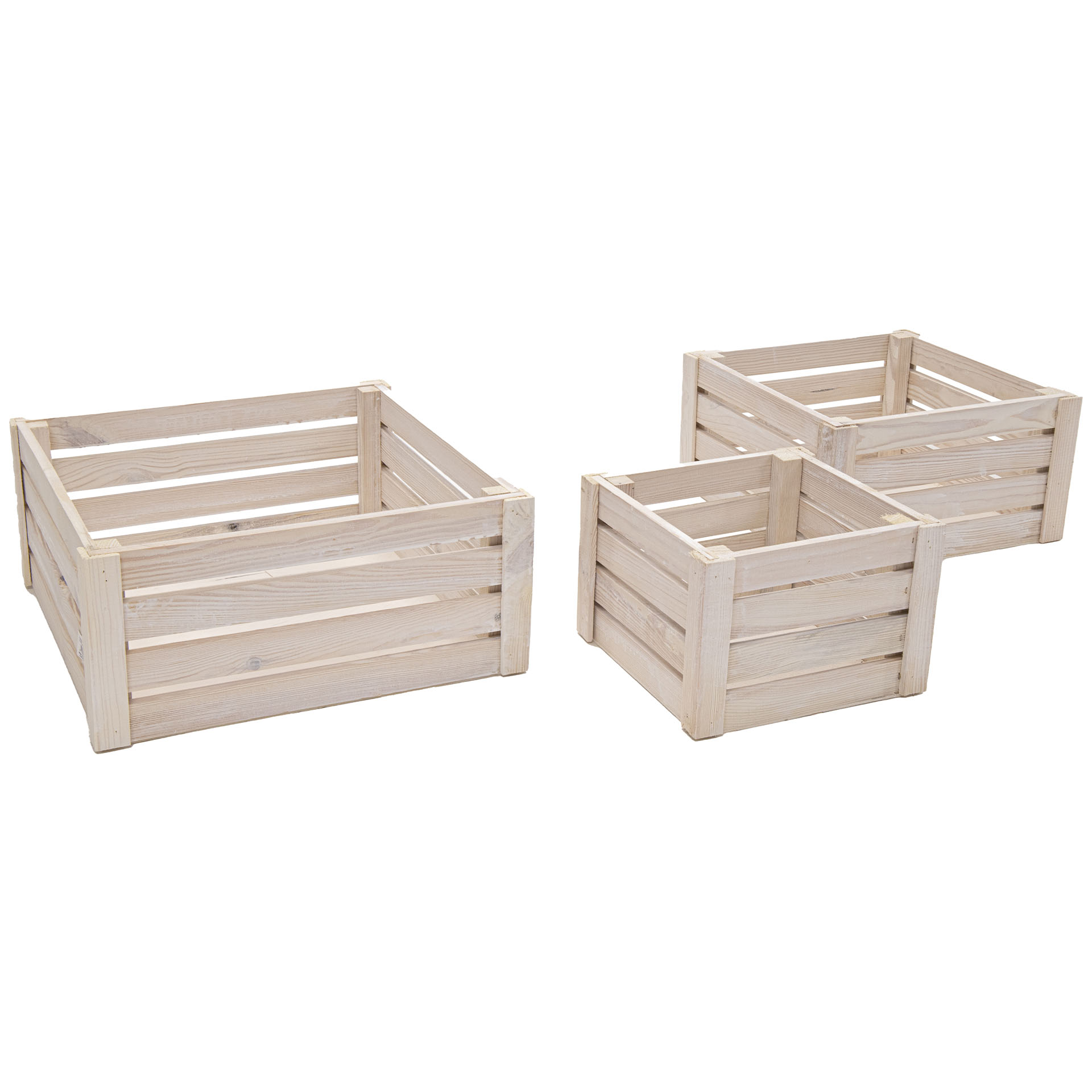 Essex Holzkiste quadratisch weiß