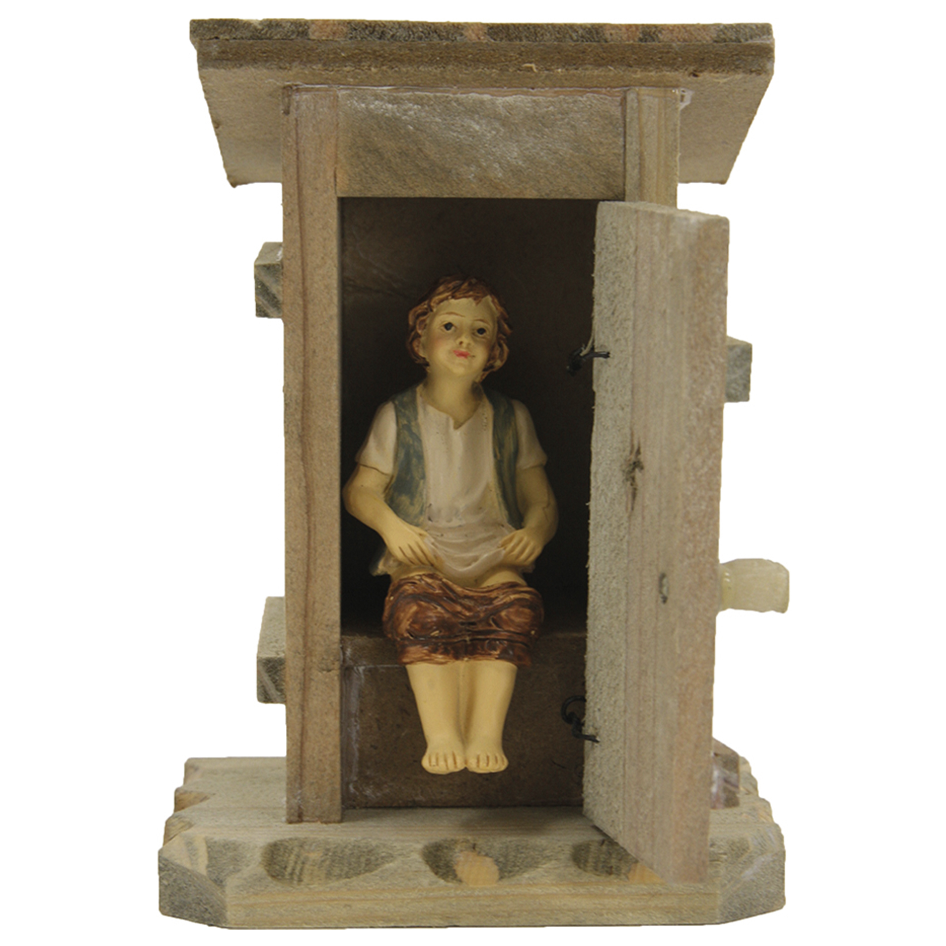 Krippenzubehör Toilettenhäuschen mit Klositzer