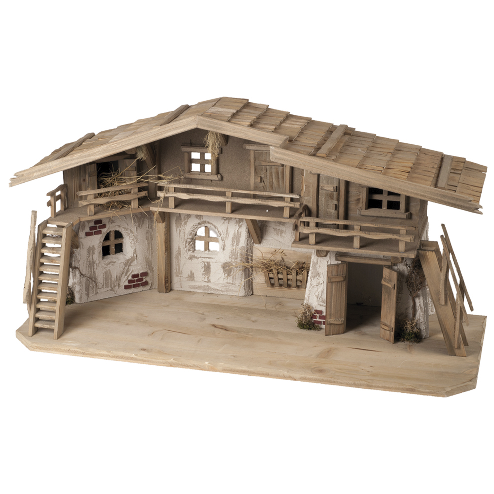 Weihnachtskrippe Helfenburg aus Holz für Ihre Krippenlandschaft