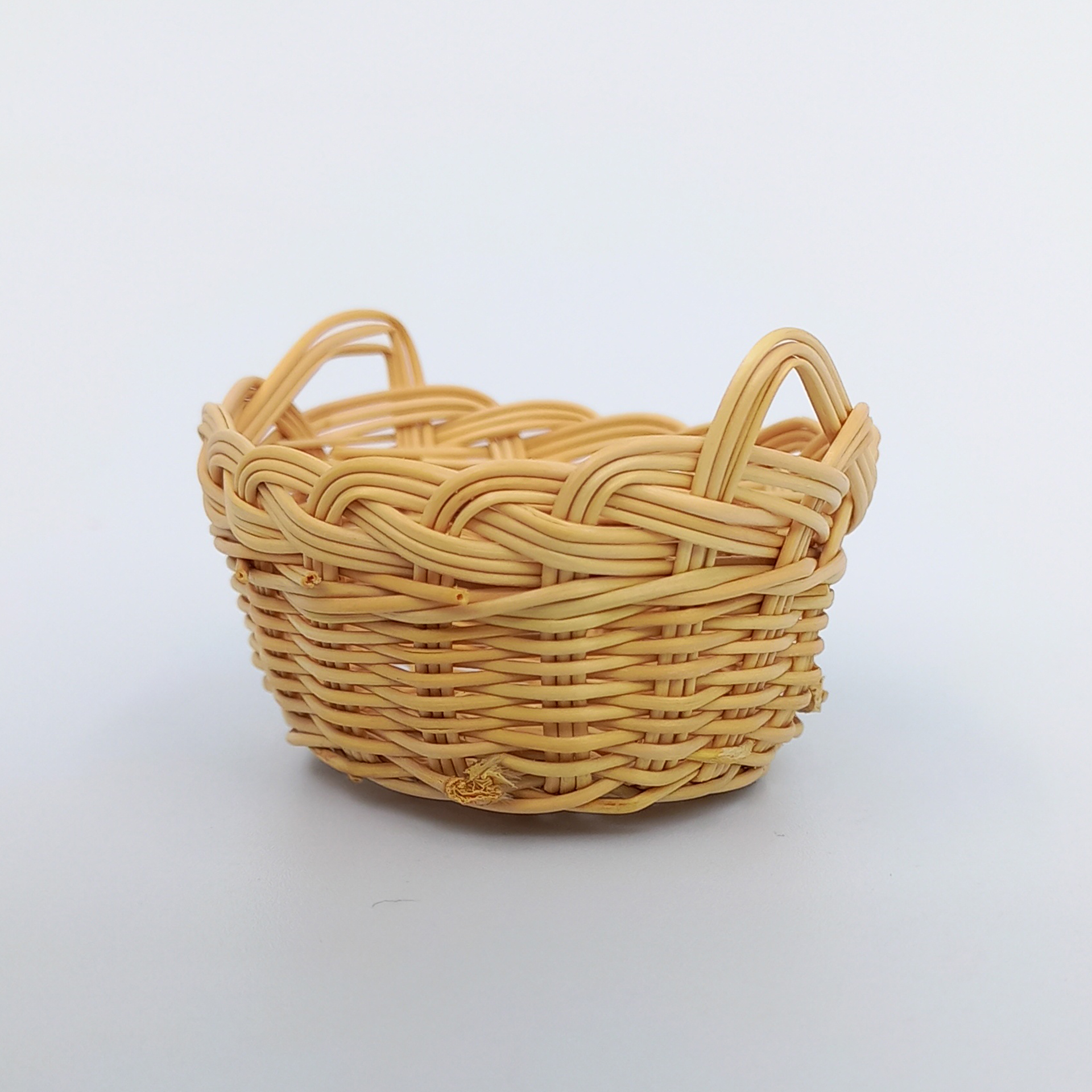 Waschkorb geflochten oval als Krippenzubehör Wichtelzubehör