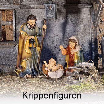 Krippenfiguren Holz Polystone Ton