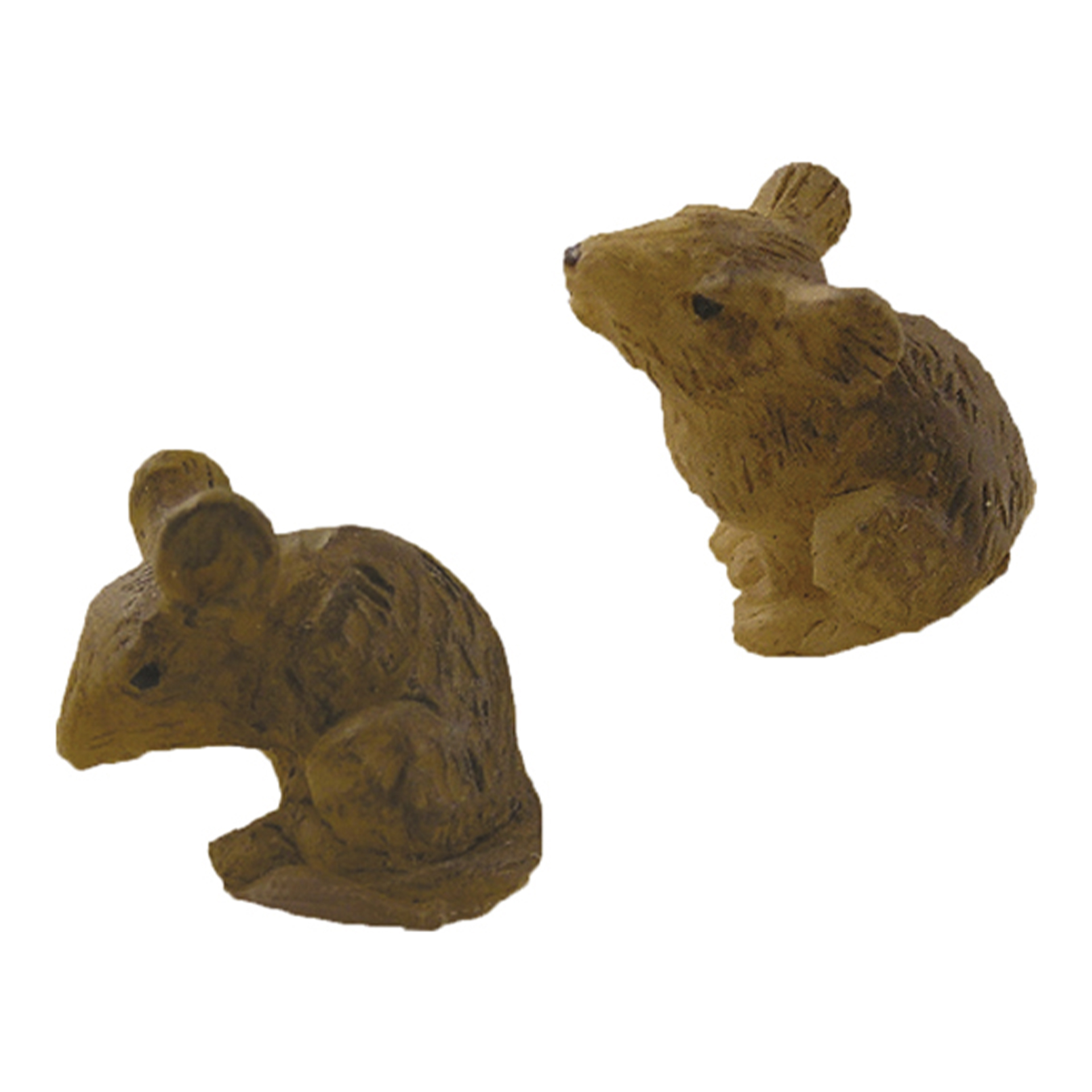 Mäuse als Zusatzfigur Krippe und Wichtelzubehör, Figur, Tier, Säugetier, Nagetier, Figur, Tier, Säugetier, Nagetier