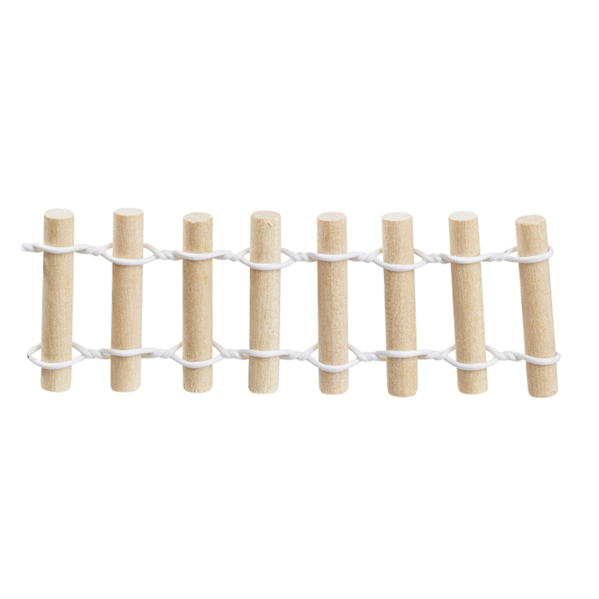 Zaun Rundholz natur, 2 Stk.