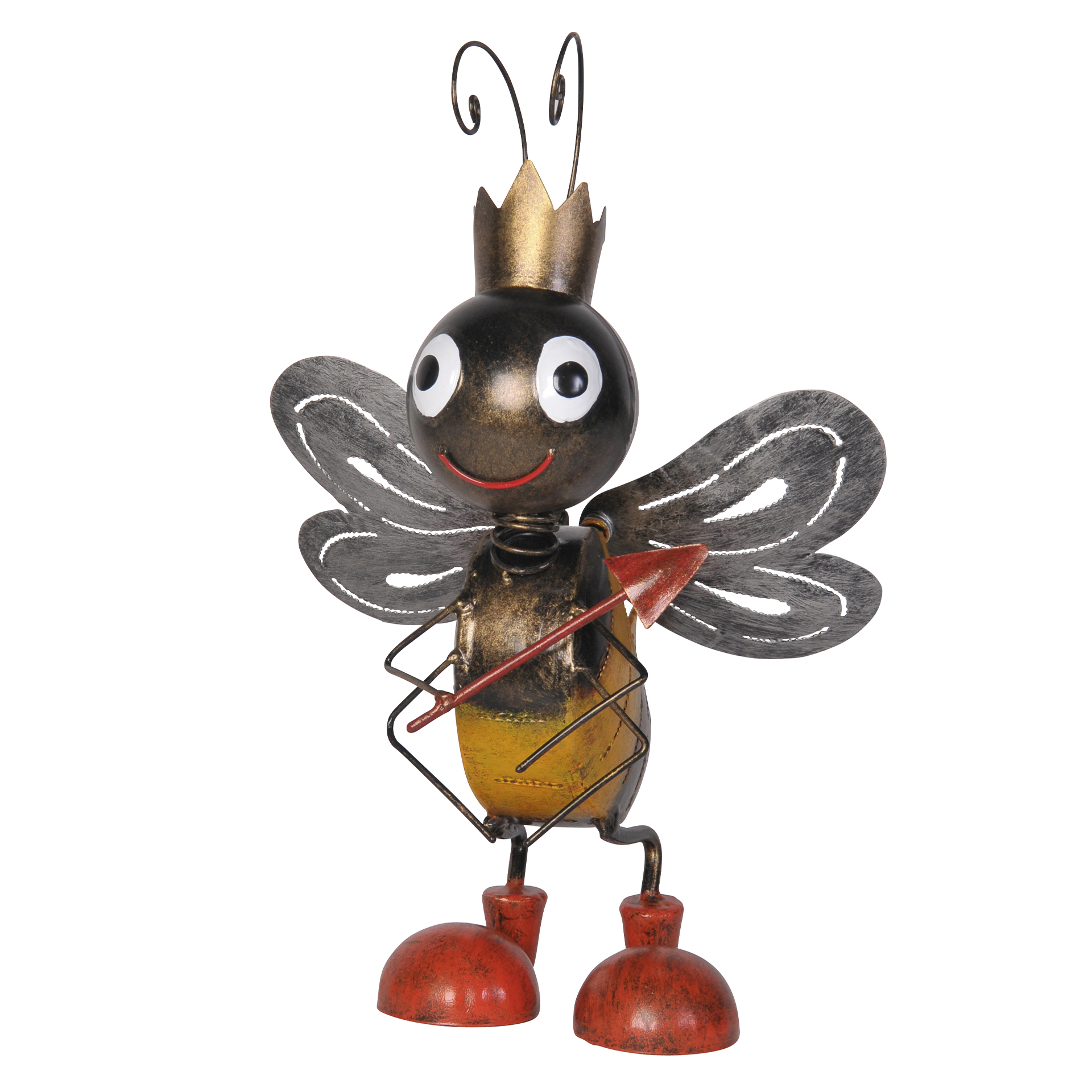 Bienenkönigin Metallfigur Gartendeko handgearbeitet Unikat