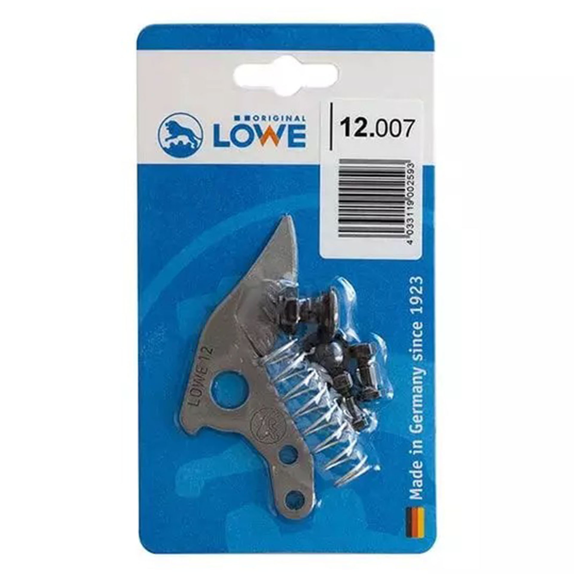für Löwe 12 Blister mit Klinge, Spiralfeder, Lagerung, Bolzen, Puffer