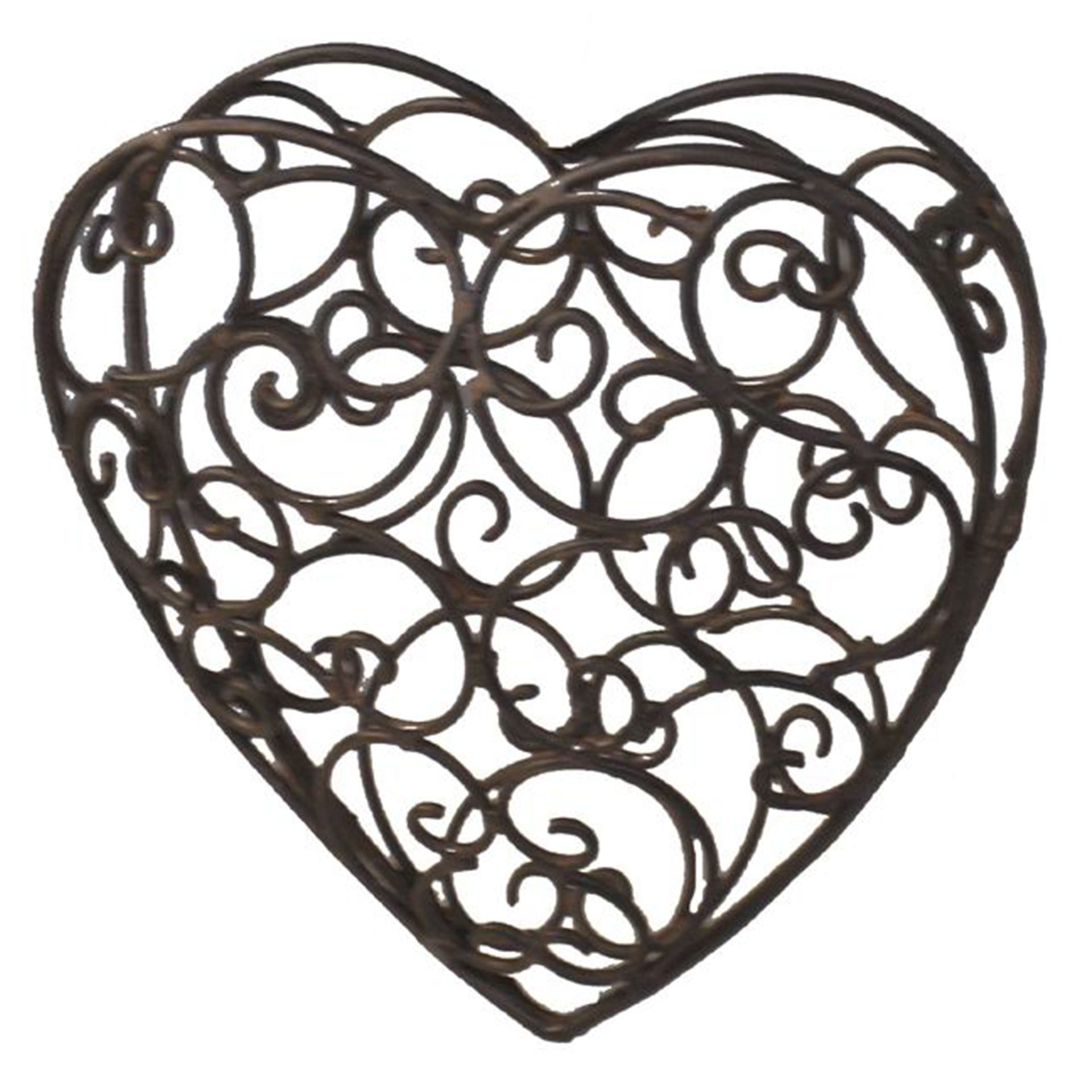 doppelwandiges Herz mit Ornamenten