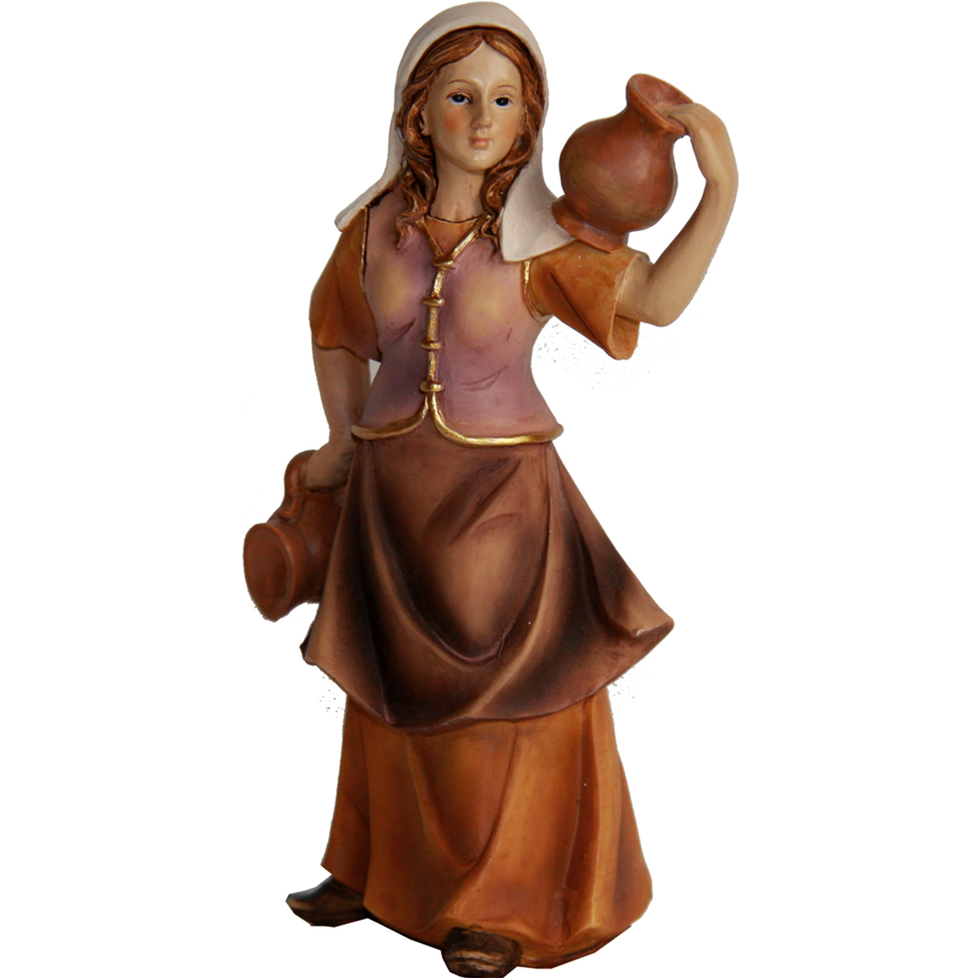 Magd mit Krug auf Schulter Zusatzfigur Krippe