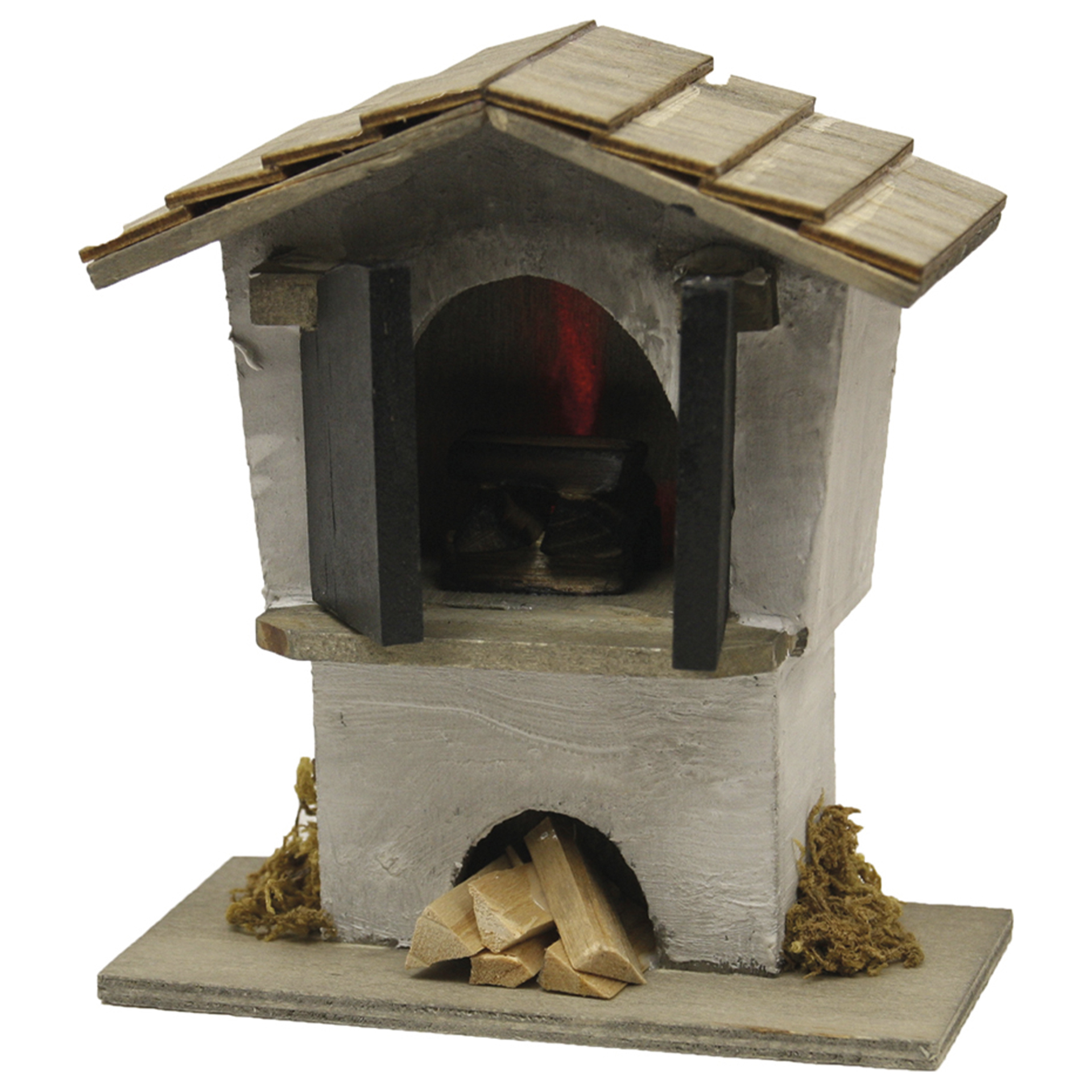 Elektrisches Krippenzubehör Backofen mit Beleuchtung zur Gestaltung Ihrer Krippe