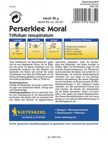 Perseklee Trifolium resupinatum