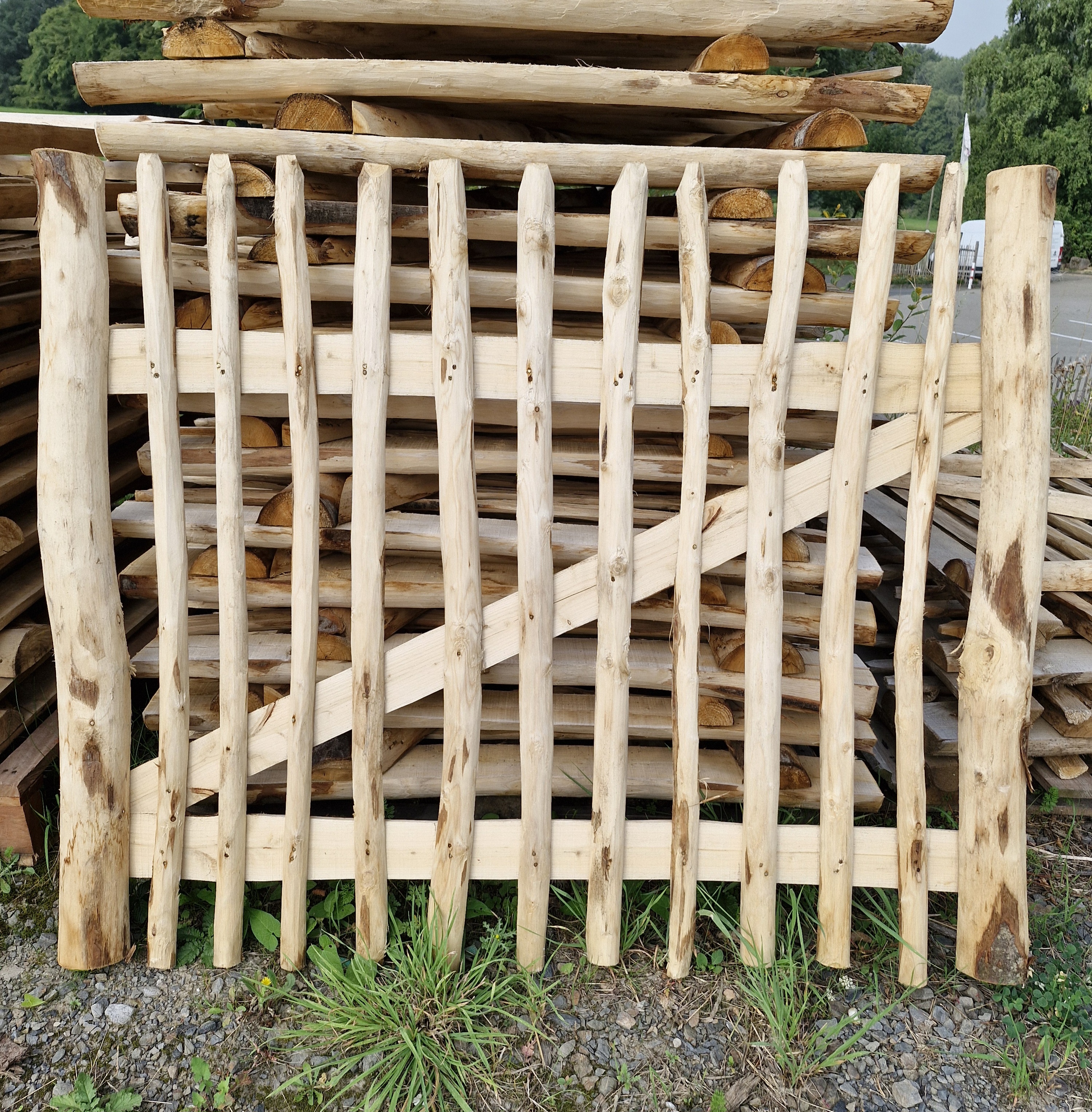 Holztor Staketenzaun 120x100cm