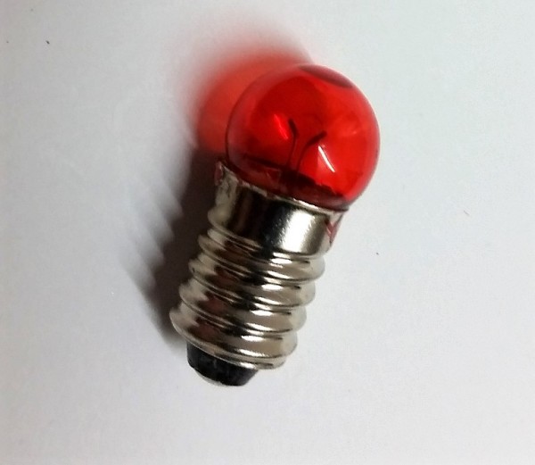 Schraubbirne E10 rot