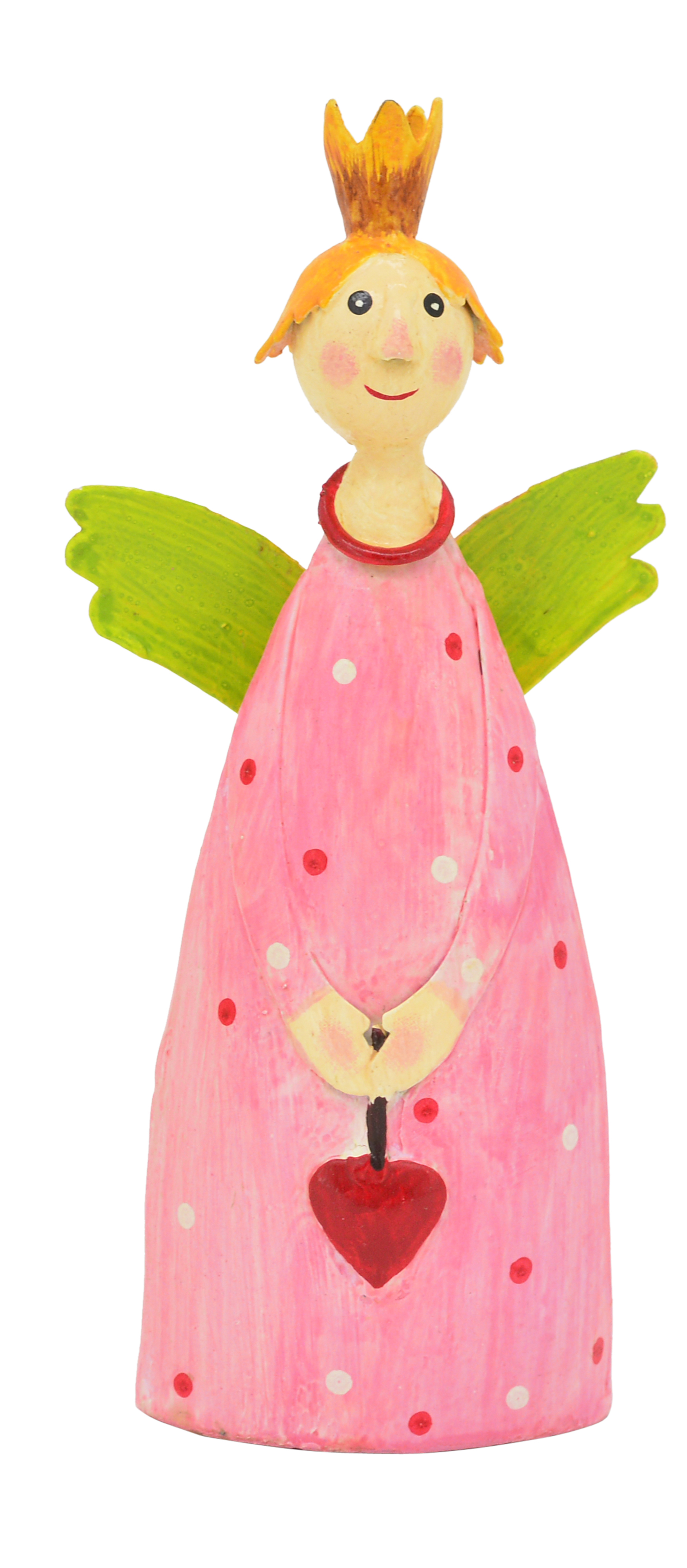 Metallfigur Engel rosa