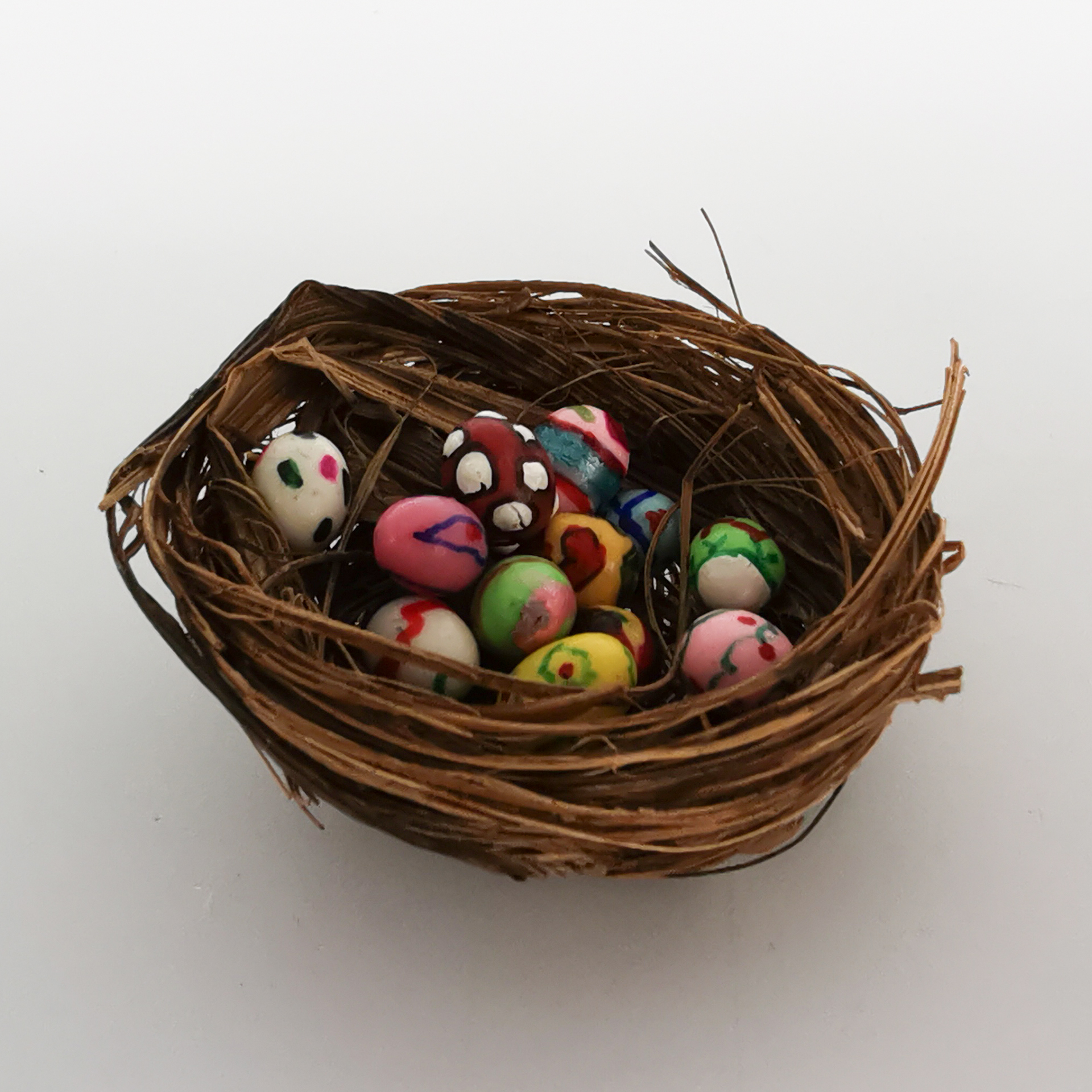 Bemalte Eier Ostereier Wichtel Wichtelzubehör