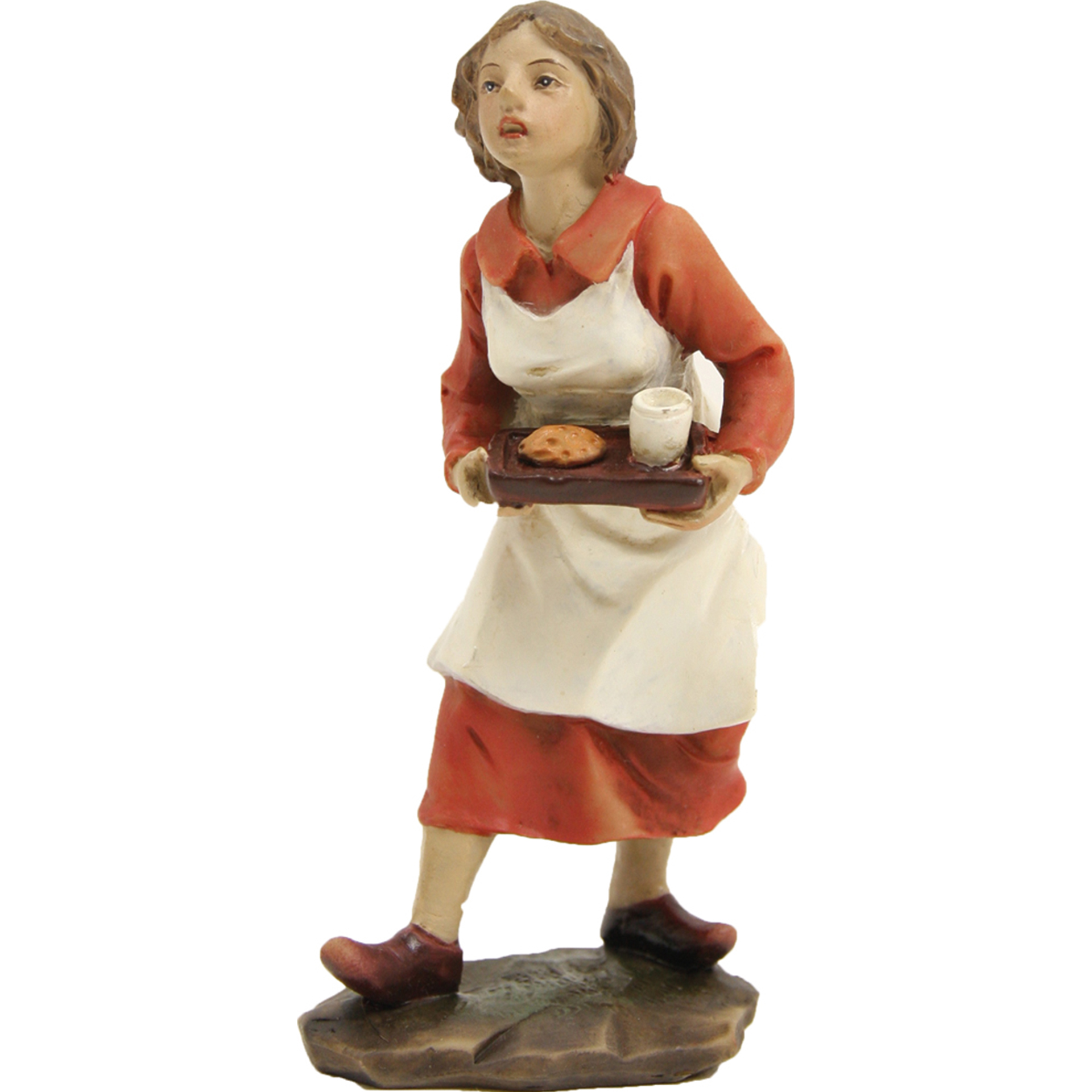 Bäuerin mit Brotzeit Zusatzfigur Krippe