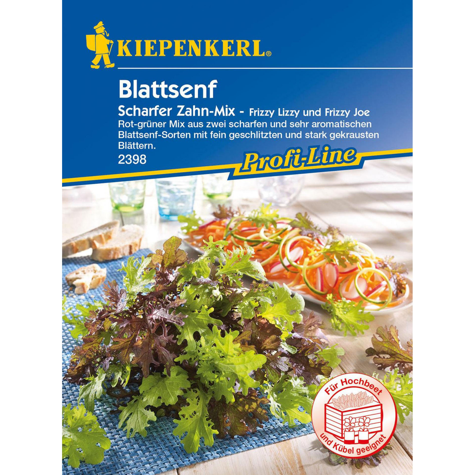 Gemüsesamen Blattsenf Scharfer Zahn Kiepenkerl Gemüsegarten