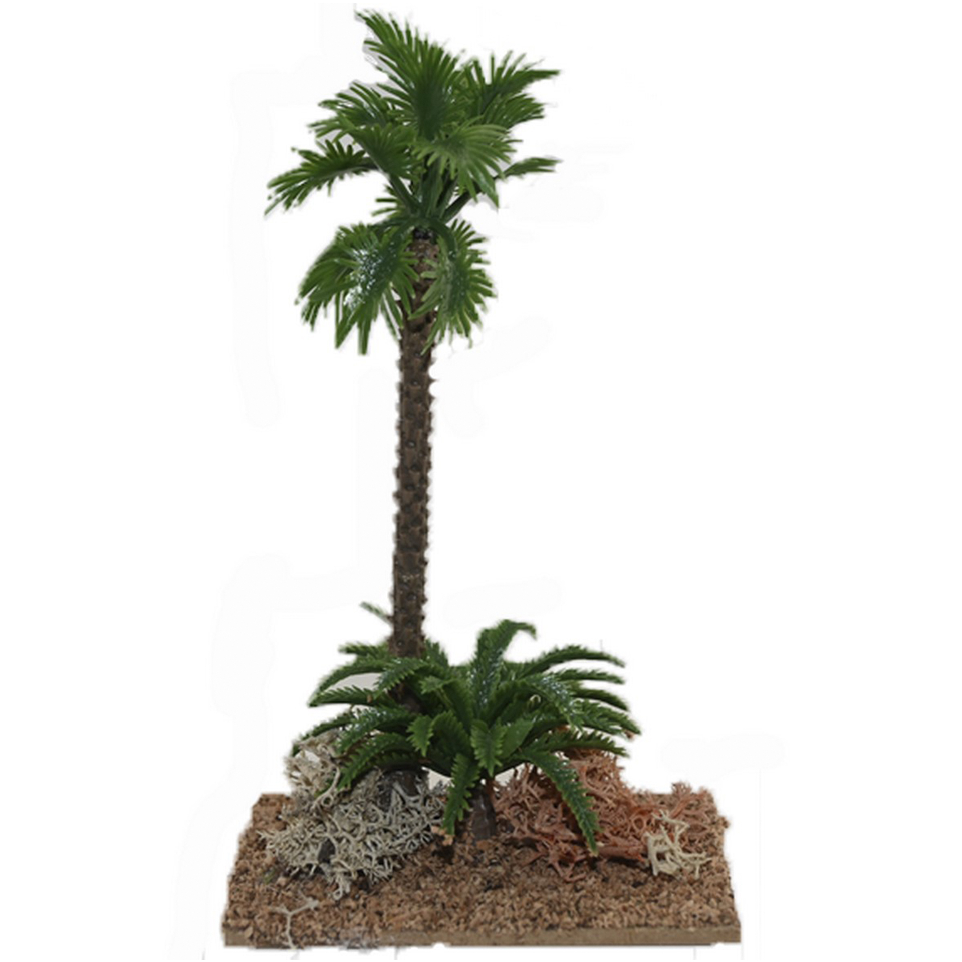 eine große und eine kleine Palme aus Spanplatte