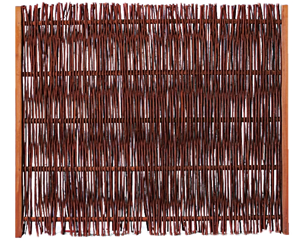 FUEGO Weidengeflechtzaun, seitlicher Rahmen 120x100cm